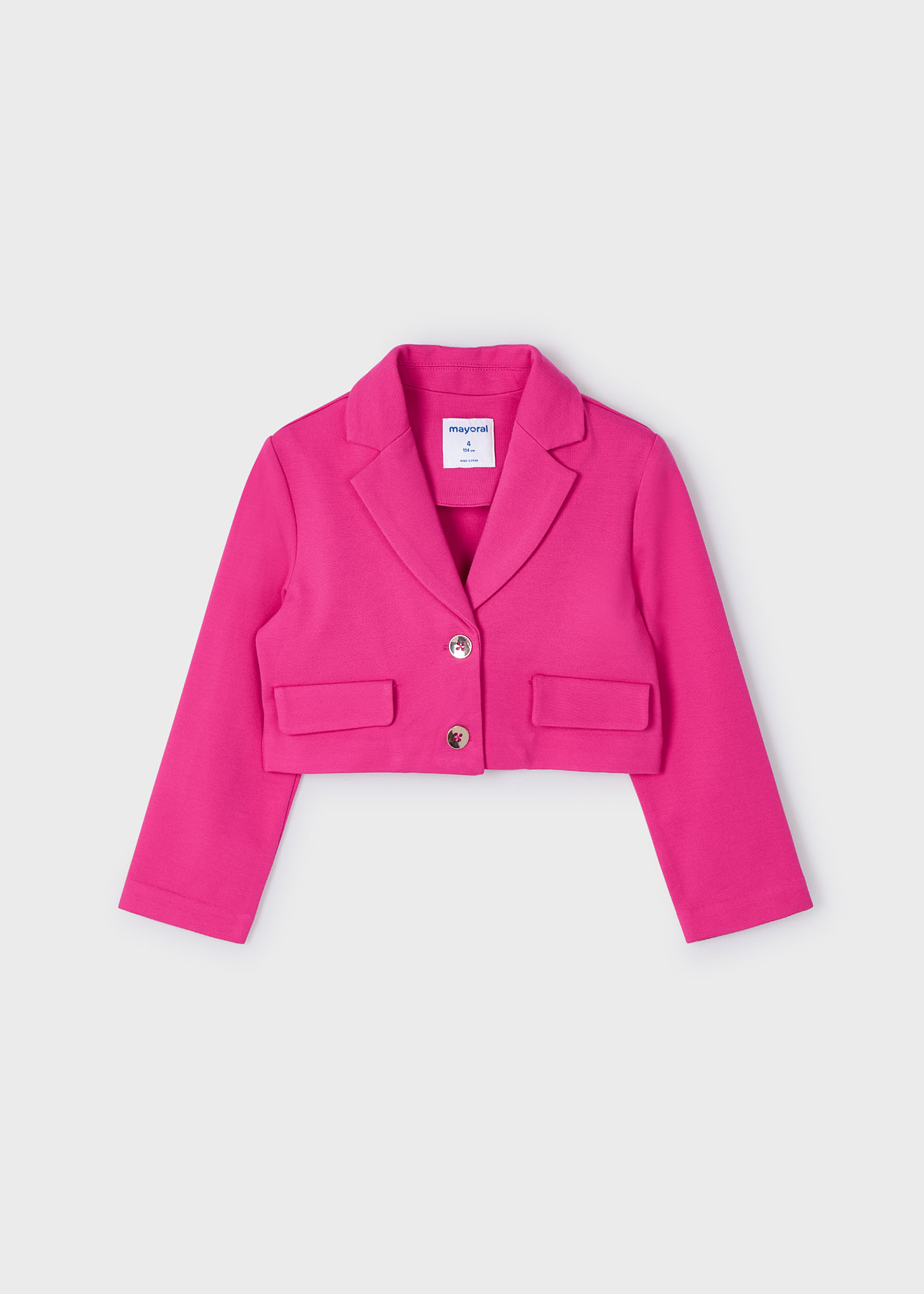 Girl cropped blazer