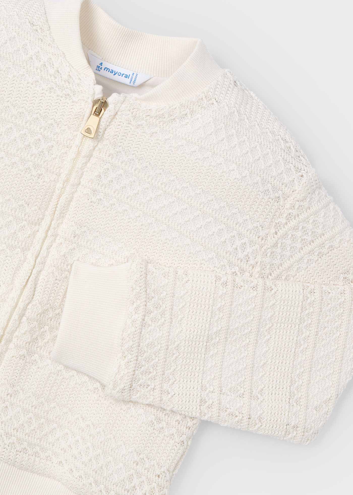 Veste en crochet fille