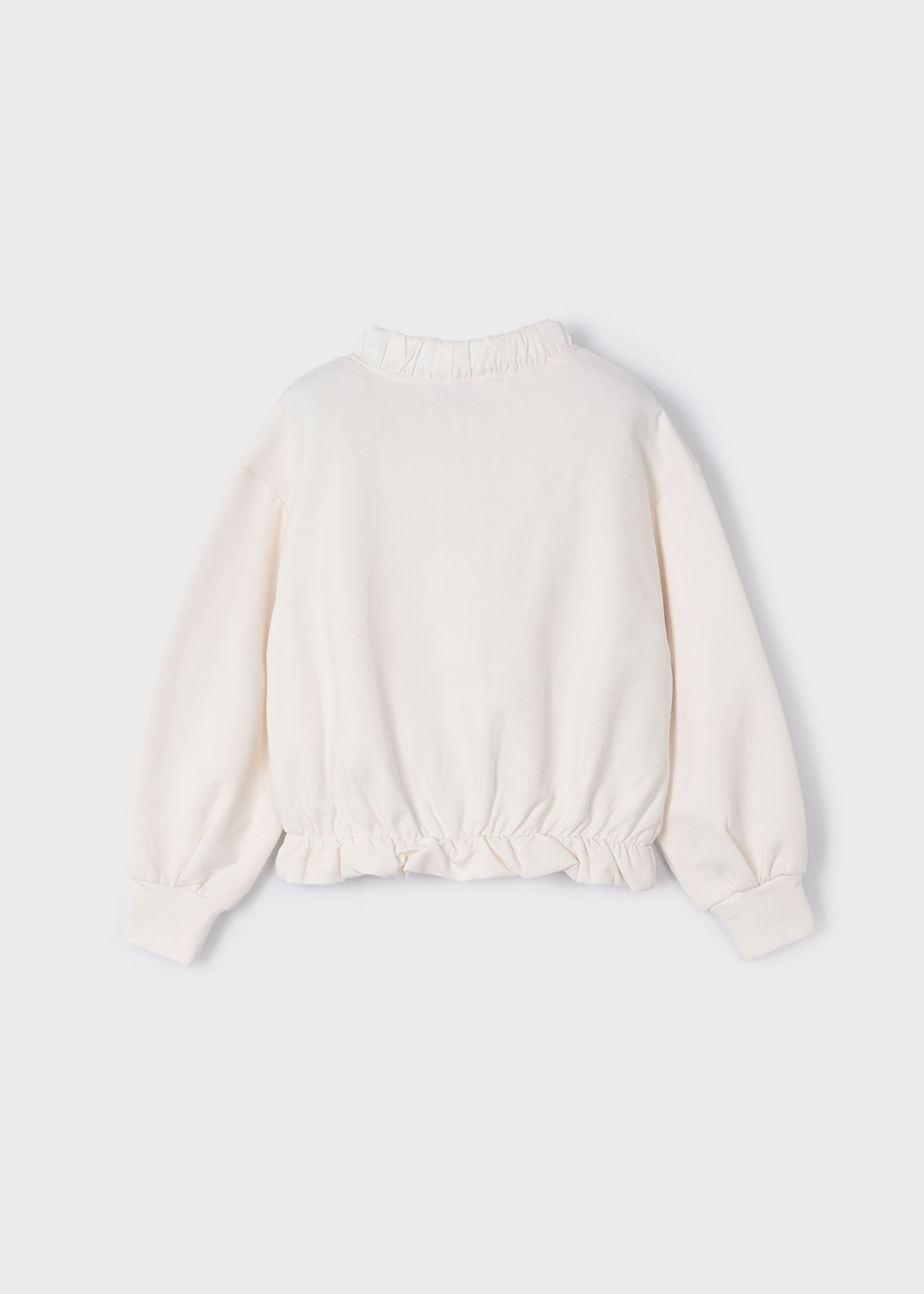 Girl contrast zip jumper