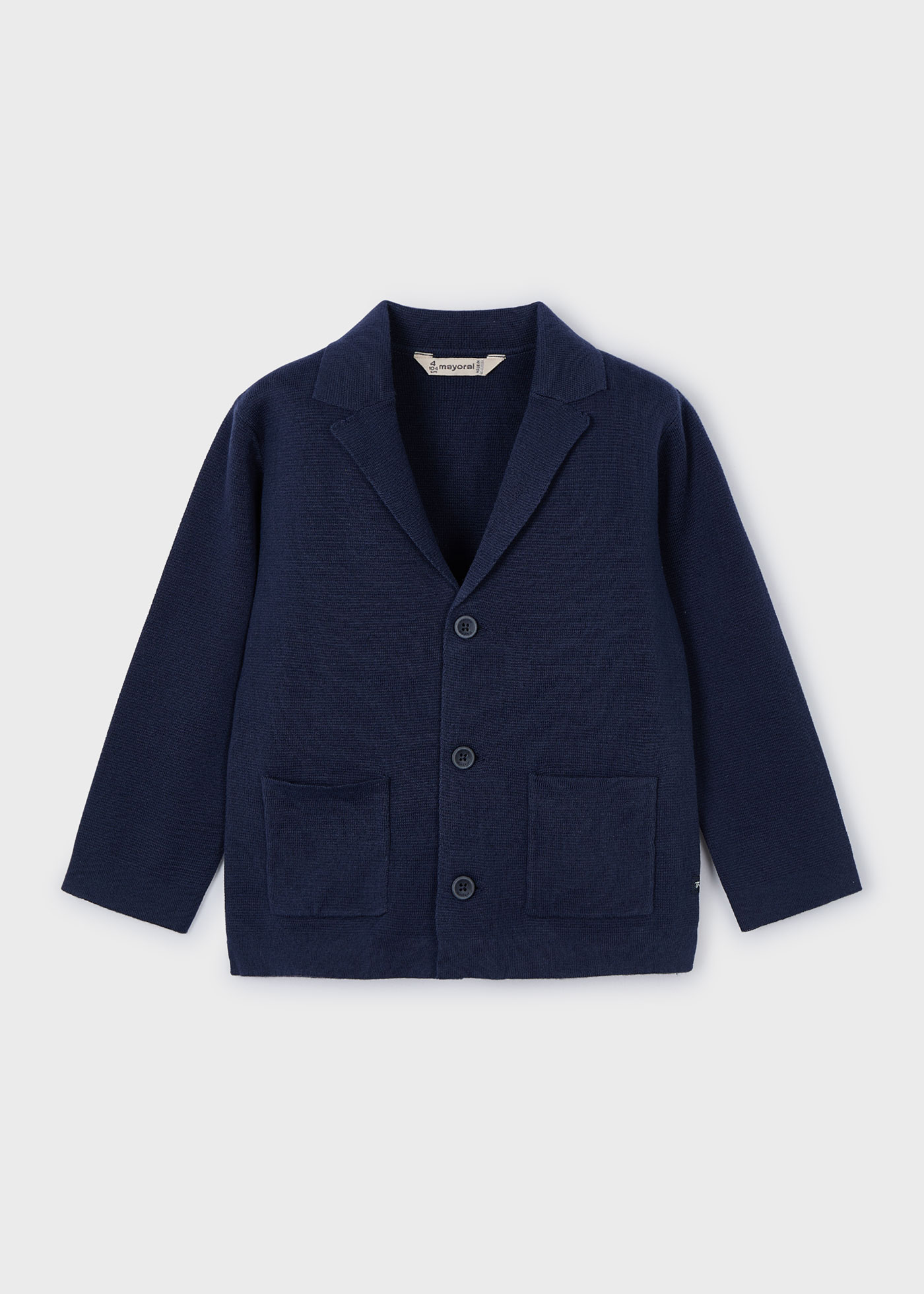 Giacca bavero tricot bambino