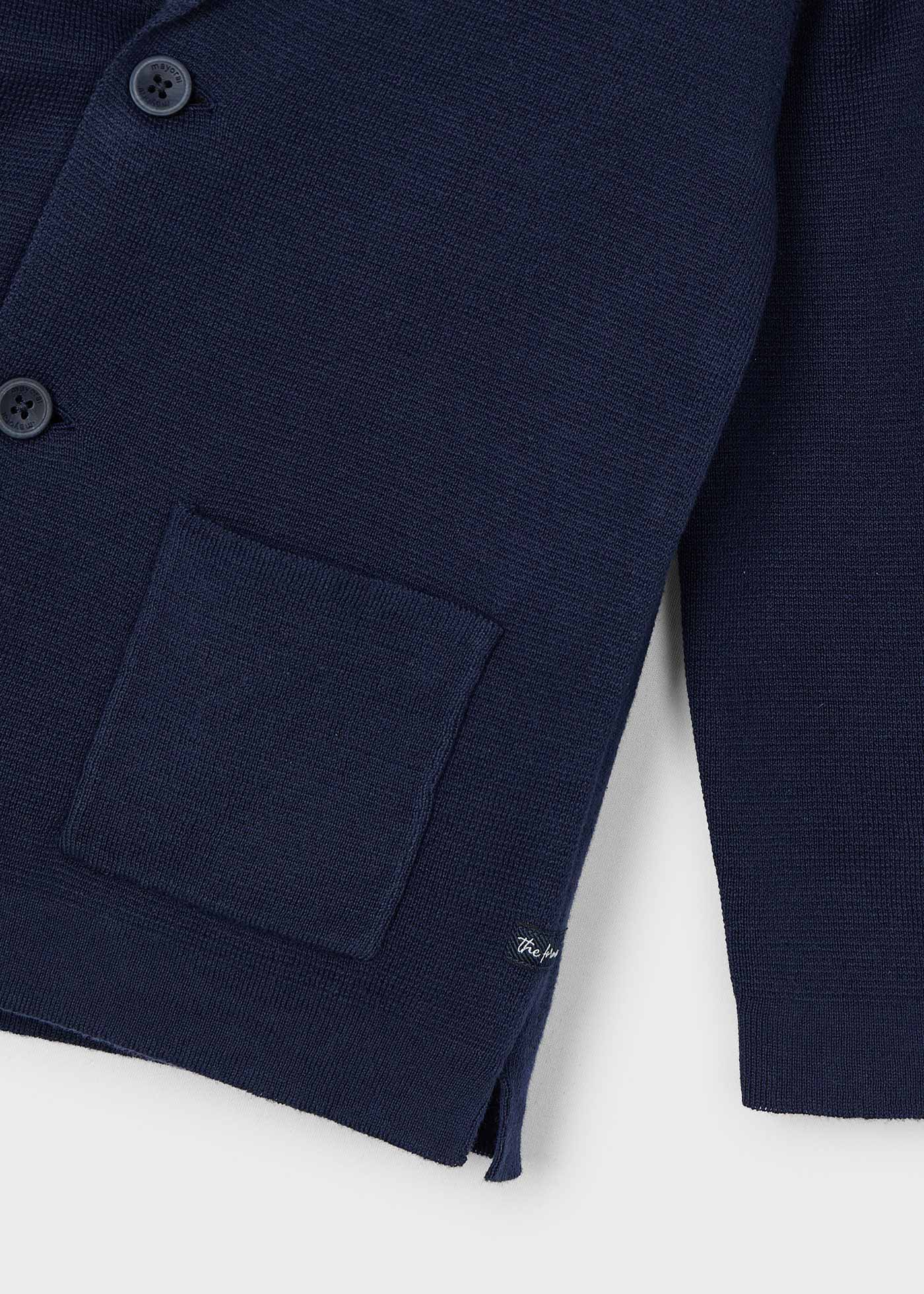 Giacca bavero tricot bambino