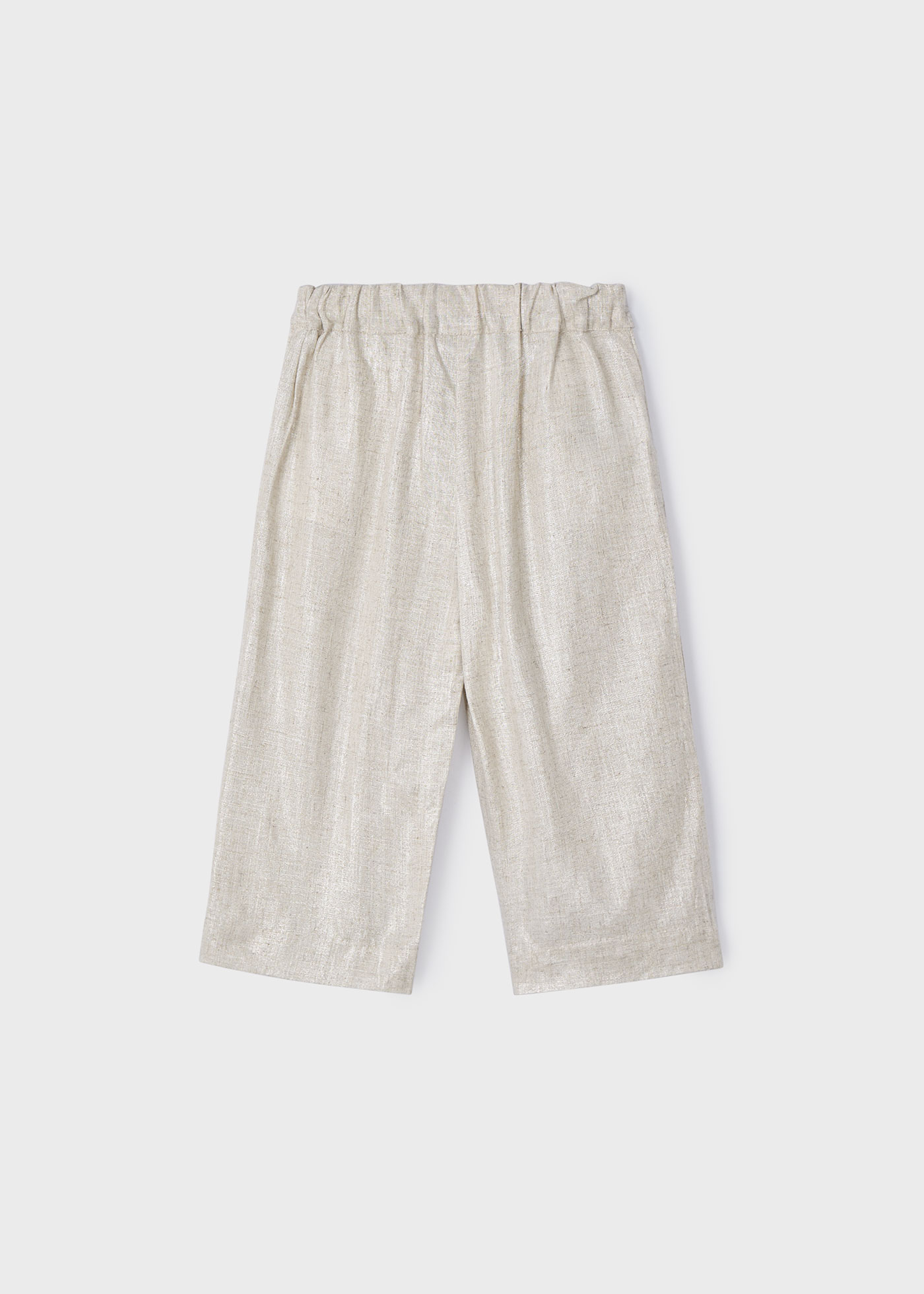 Girl flowy linen trousers