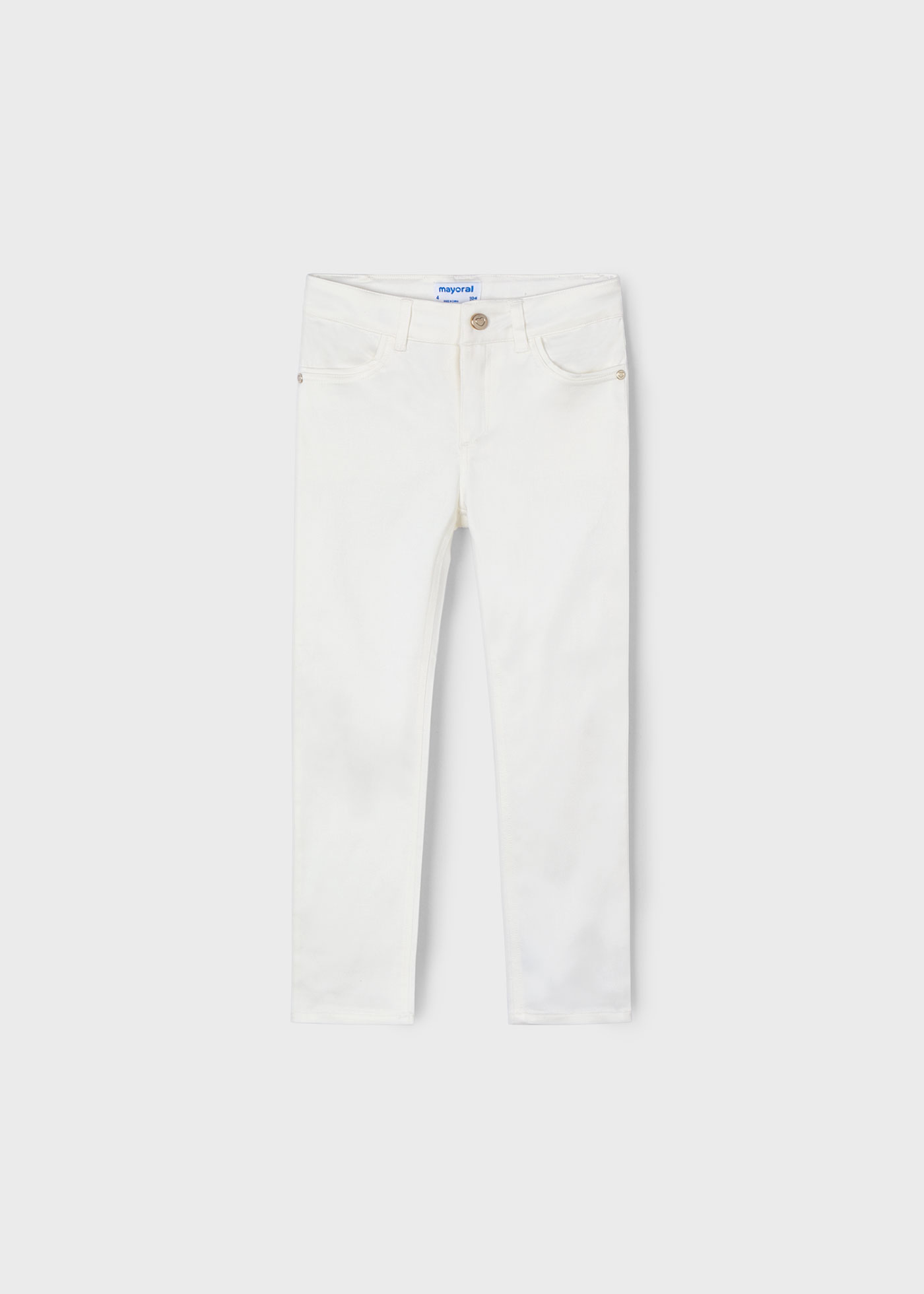 Pantalone  a sigaretta satinato bambina