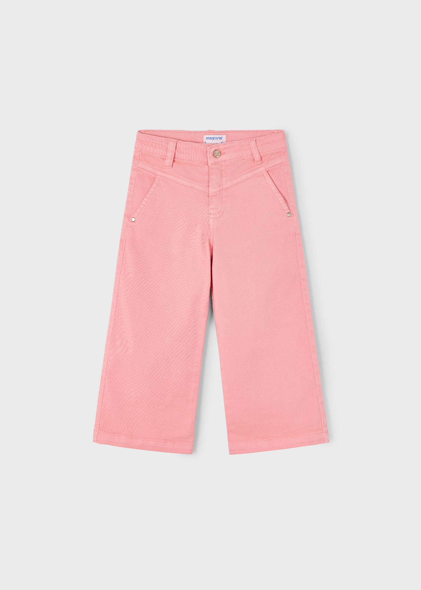 Girl wide fit twill trousers