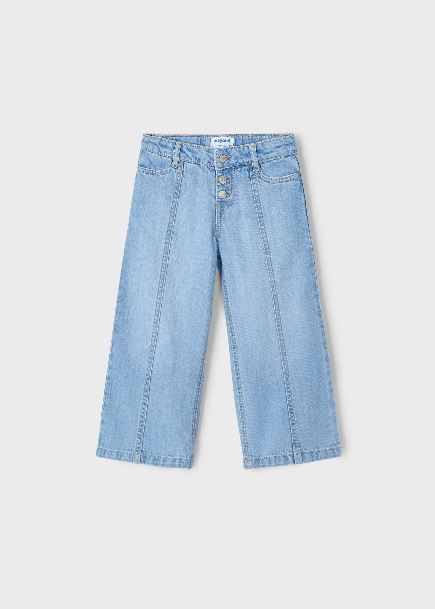 Pantalón vaquero ancho niña