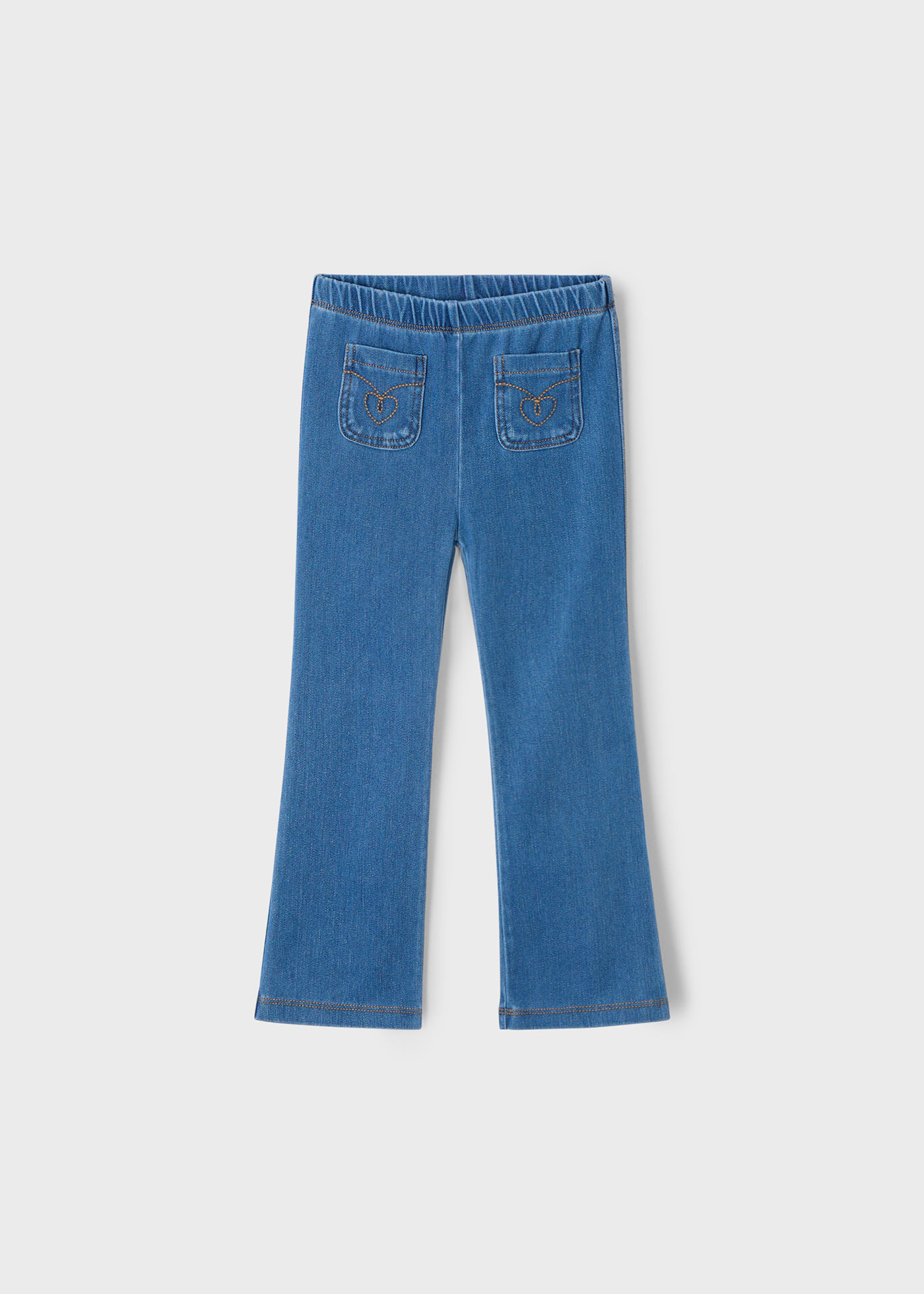 Legginsy jeansowe rozkloszowane dla dziewczynki
