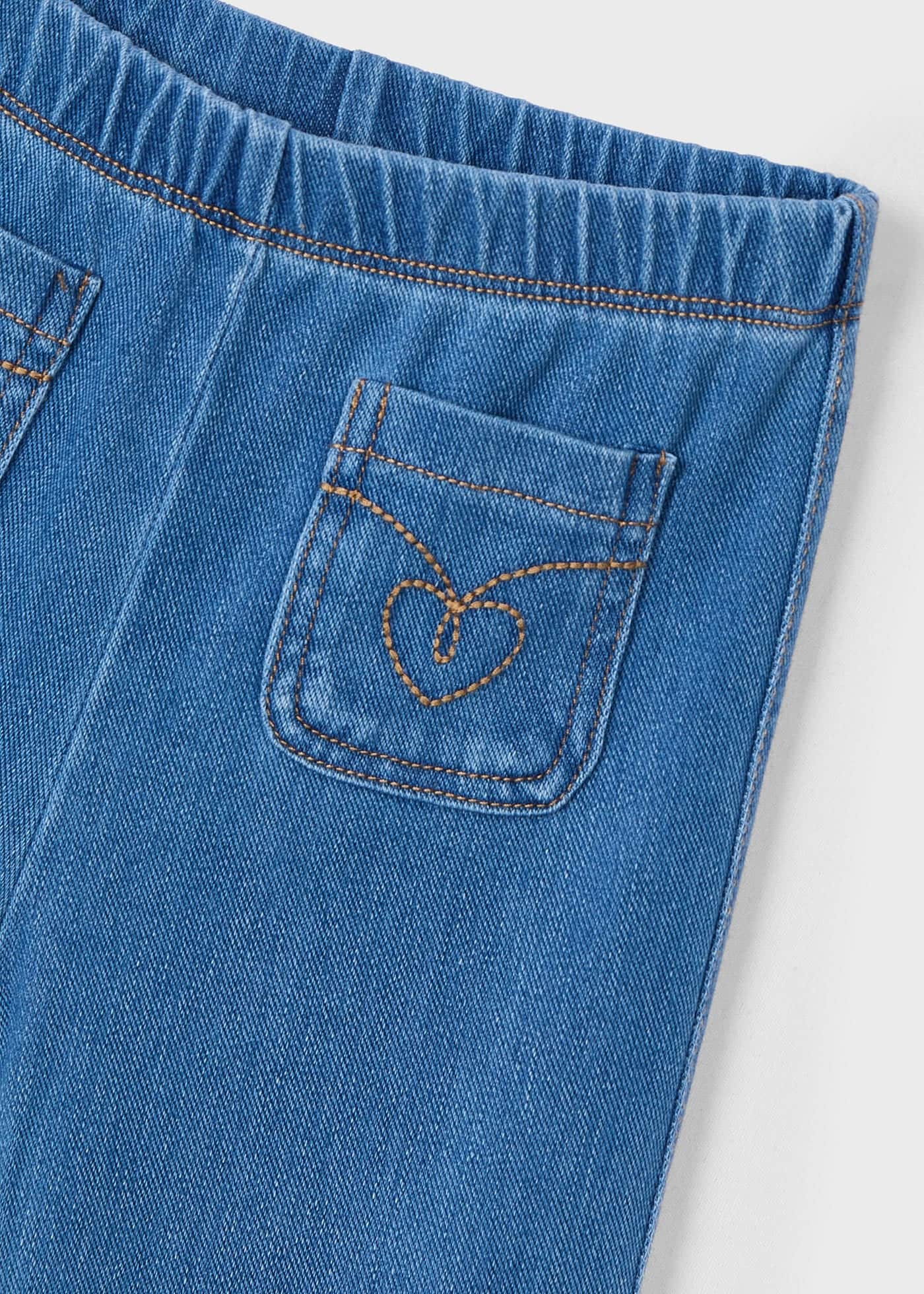 Legginsy jeansowe rozkloszowane dla dziewczynki