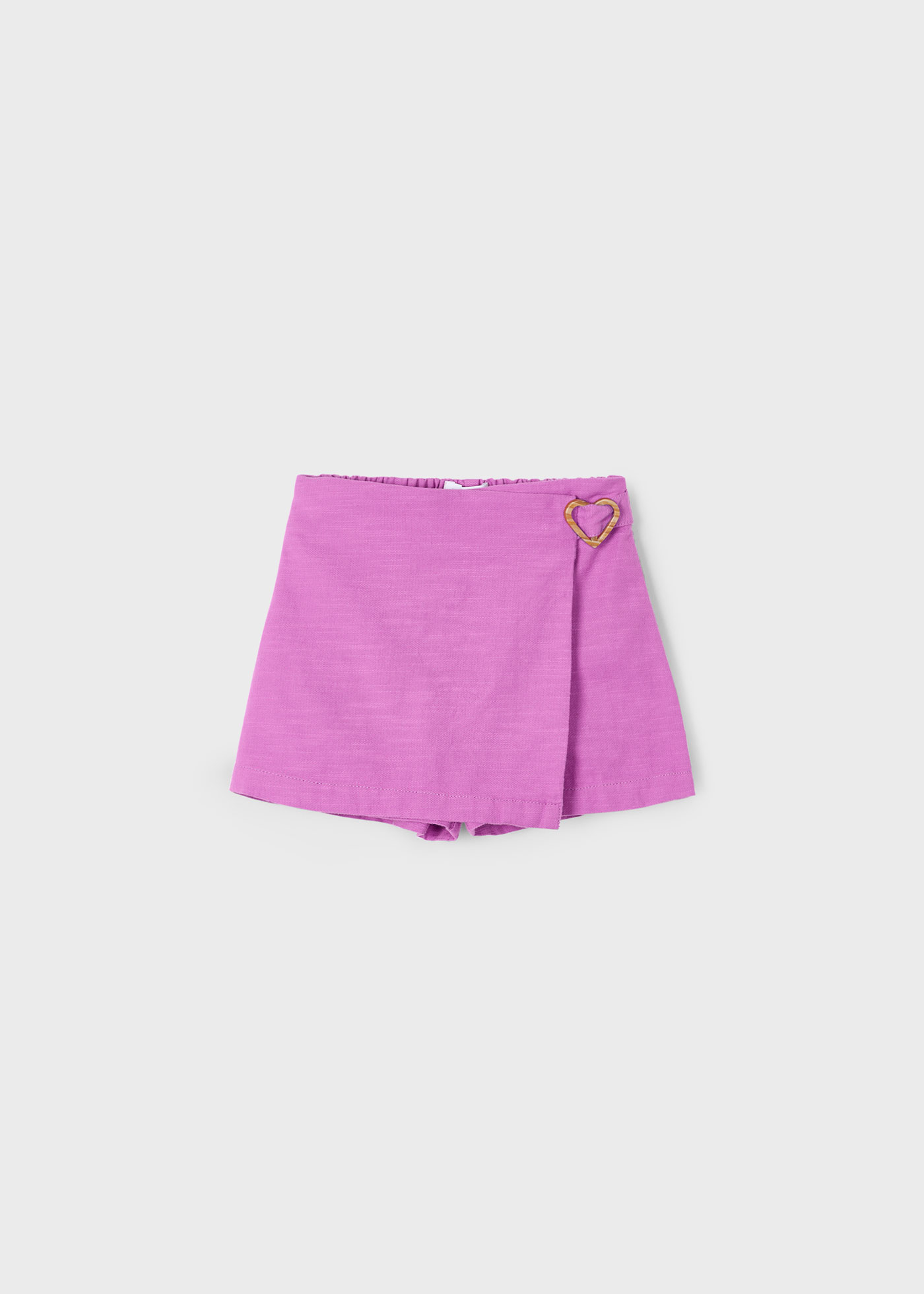 Falda pantalón hebilla corazón niña