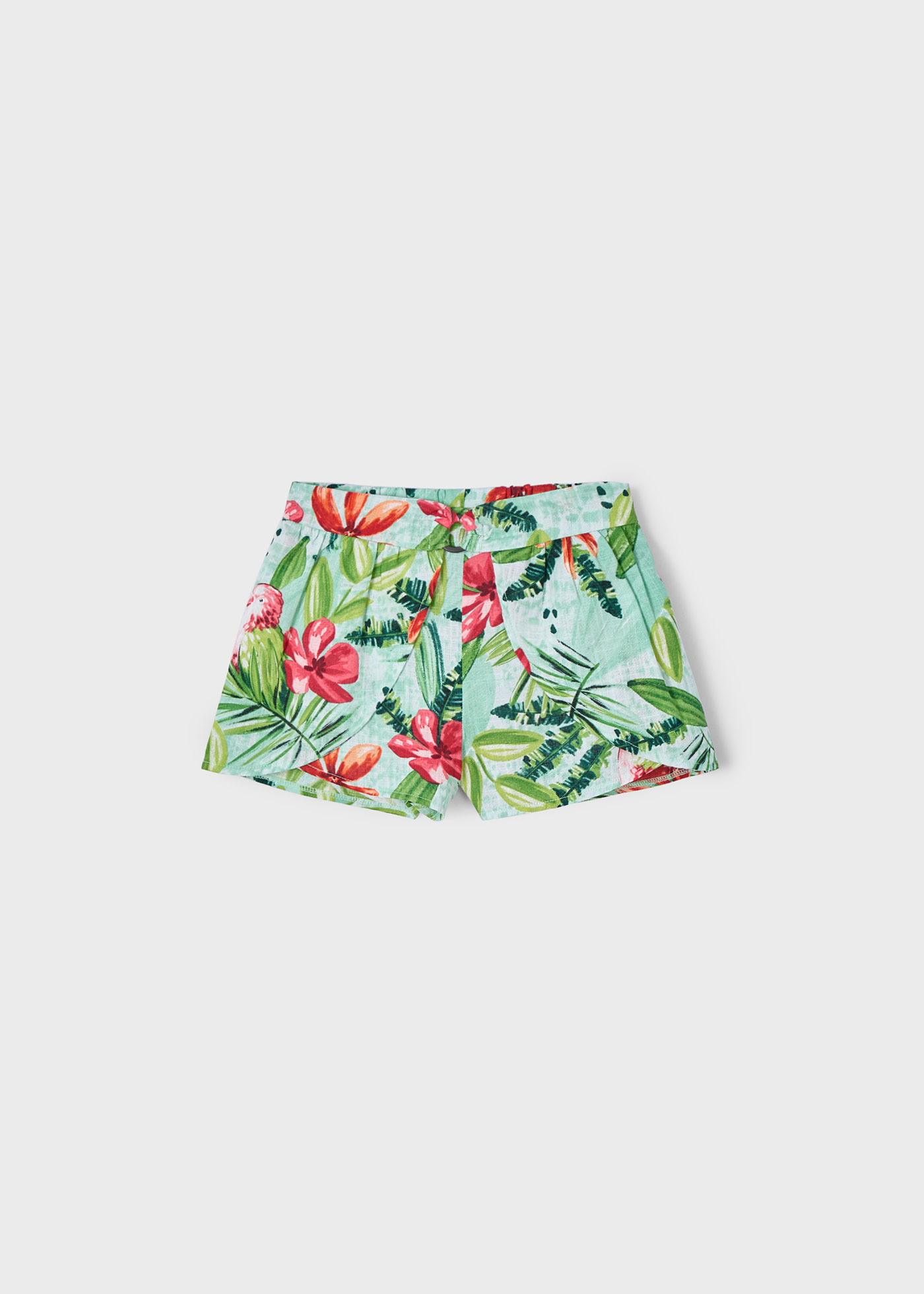 Girl Tropical Print Skort