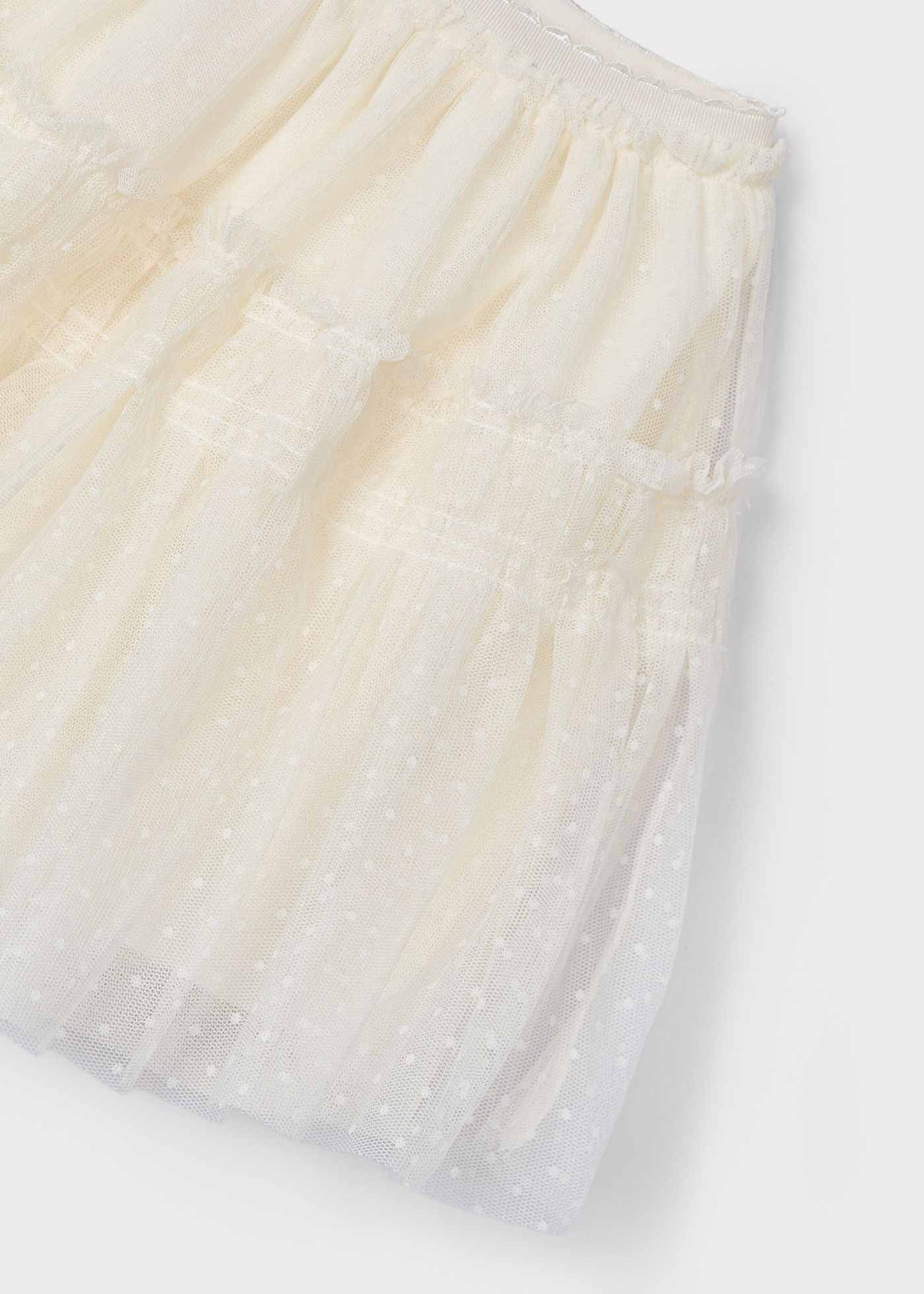 Jupe en tulle plumeti fille