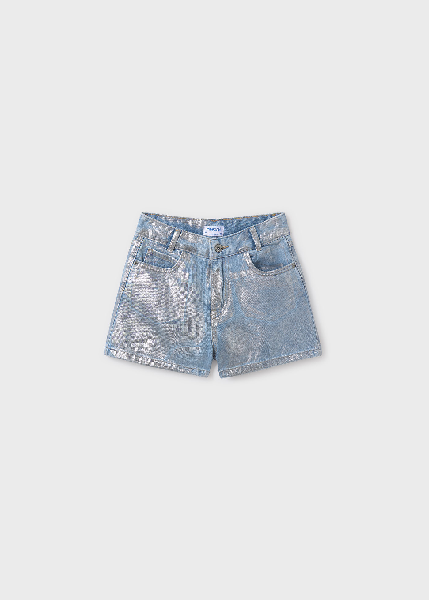 Girl high rise denim shorts