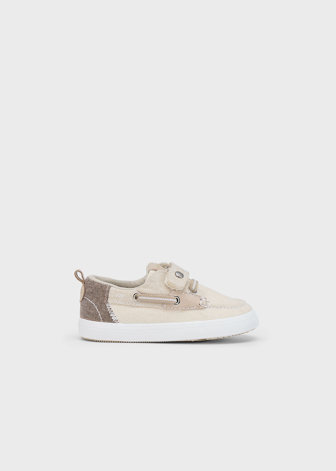 Scarpe modello nautico tela neonato