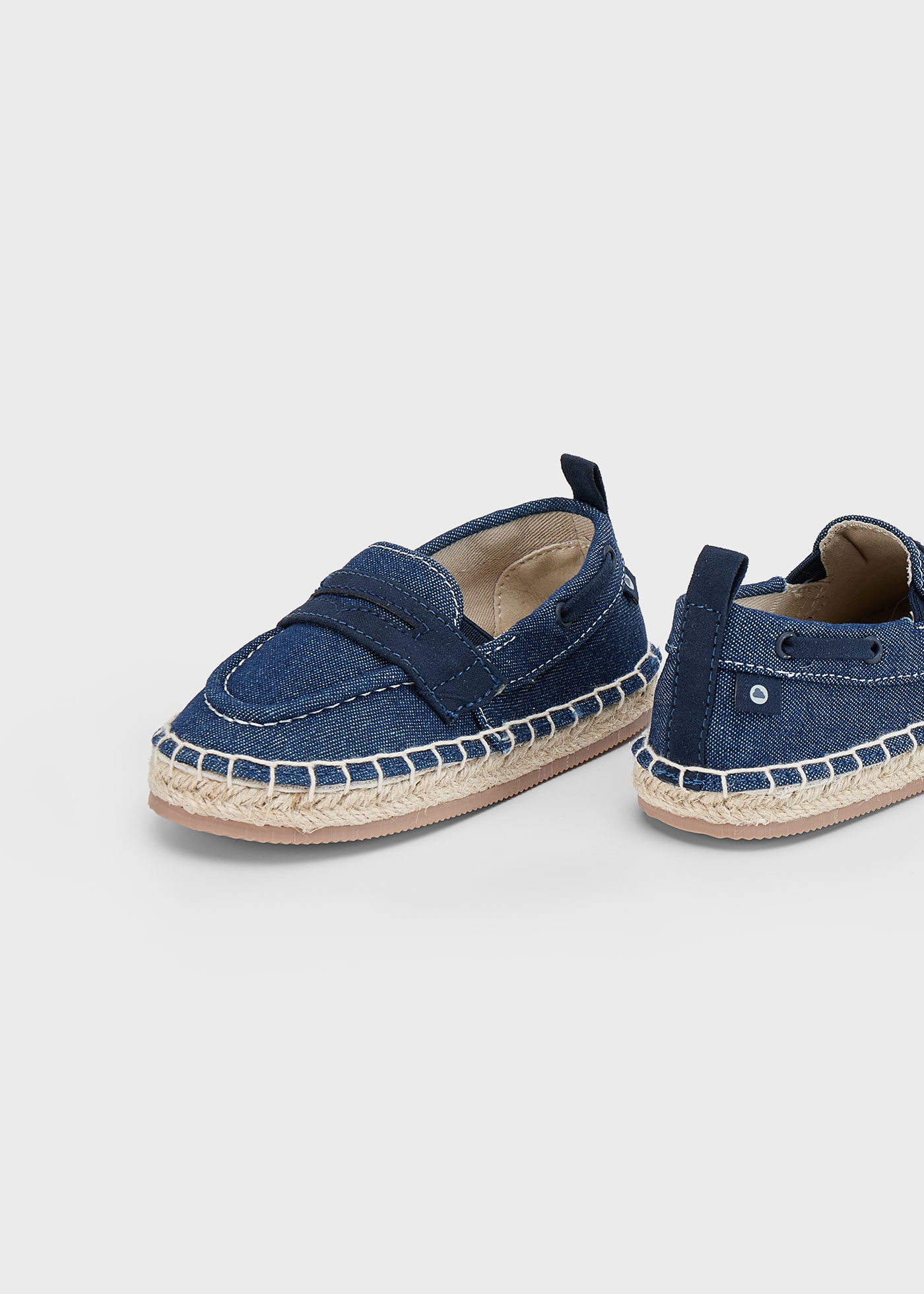 Espadrile tip mocasini bebe