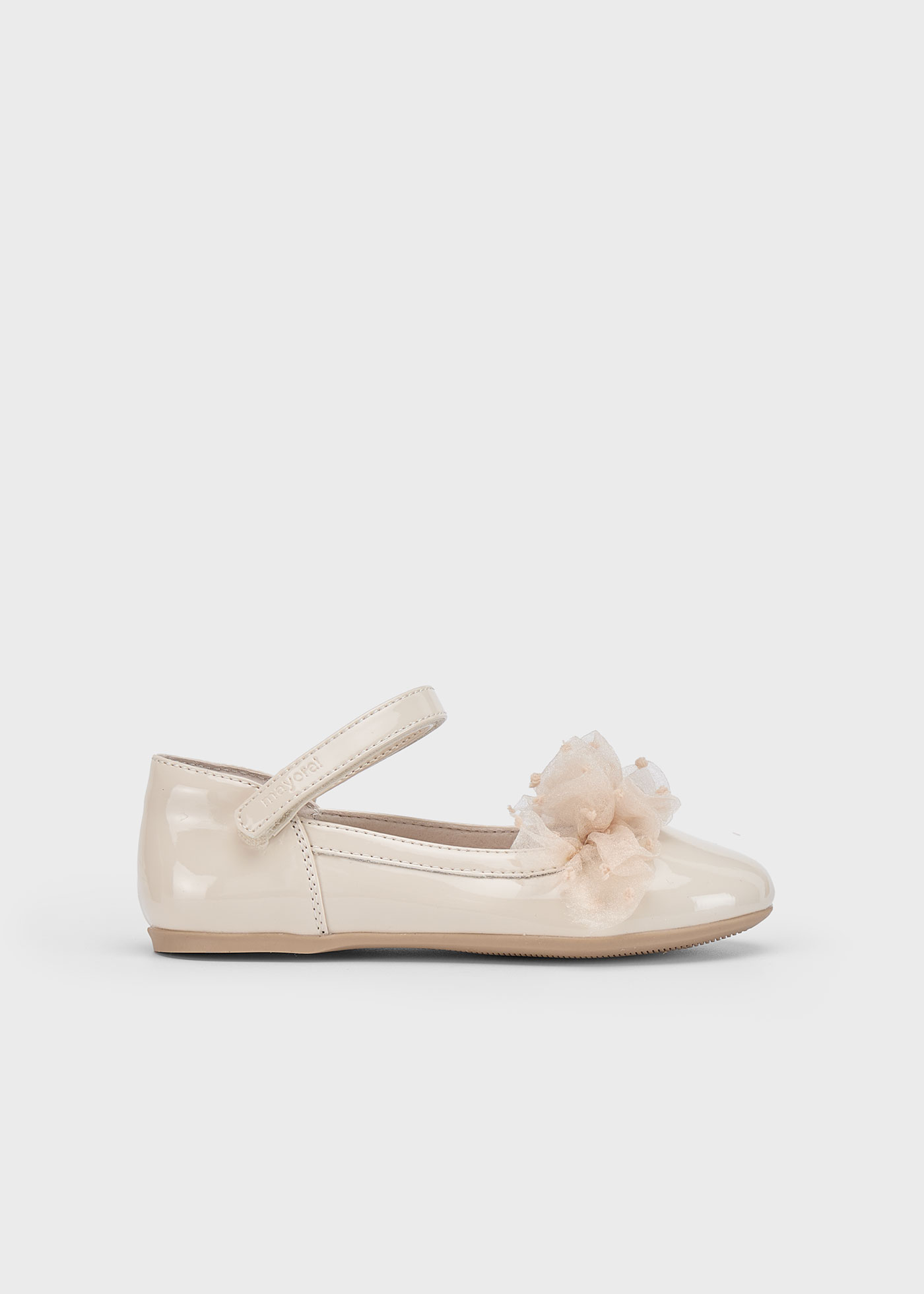 Ballerines en cuir verni fille