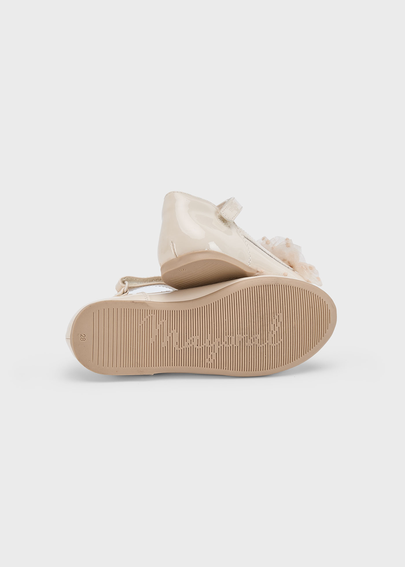 Ballerines en cuir verni fille