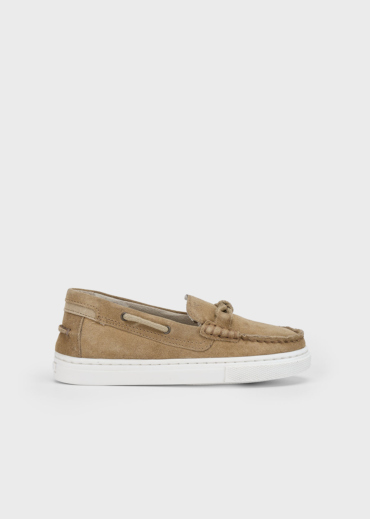 Boy suede moccasins