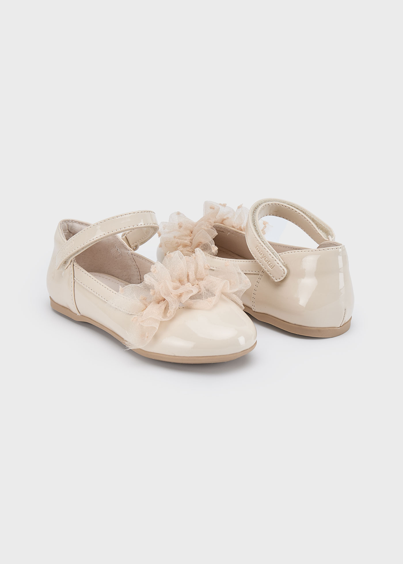 Ballerines en cuir verni fille