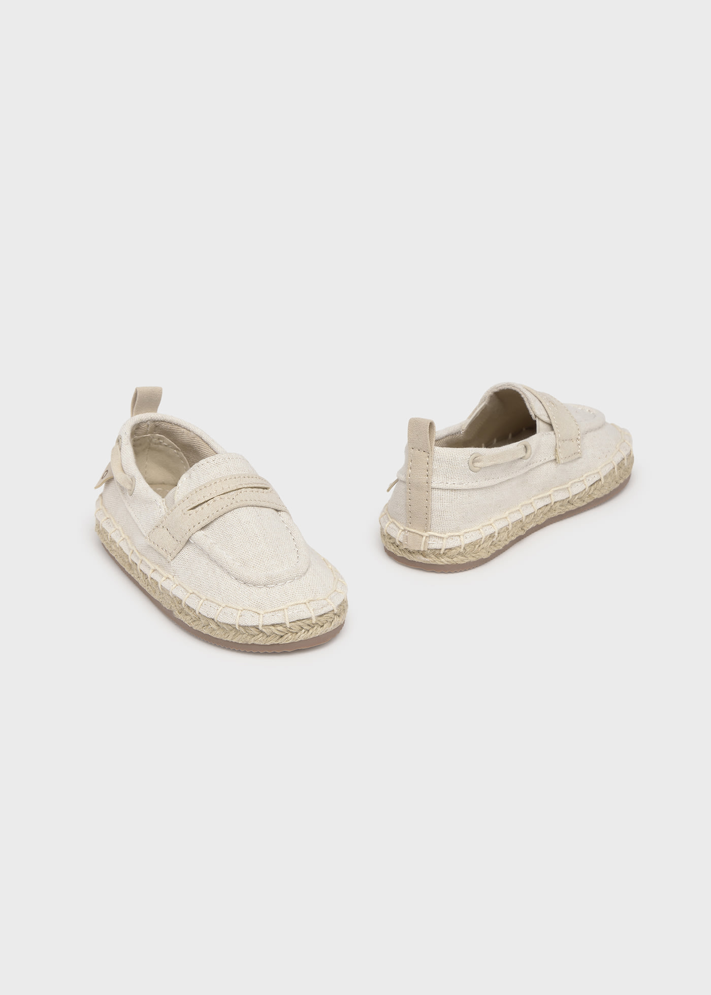 Espadrile tip mocasini bebe
