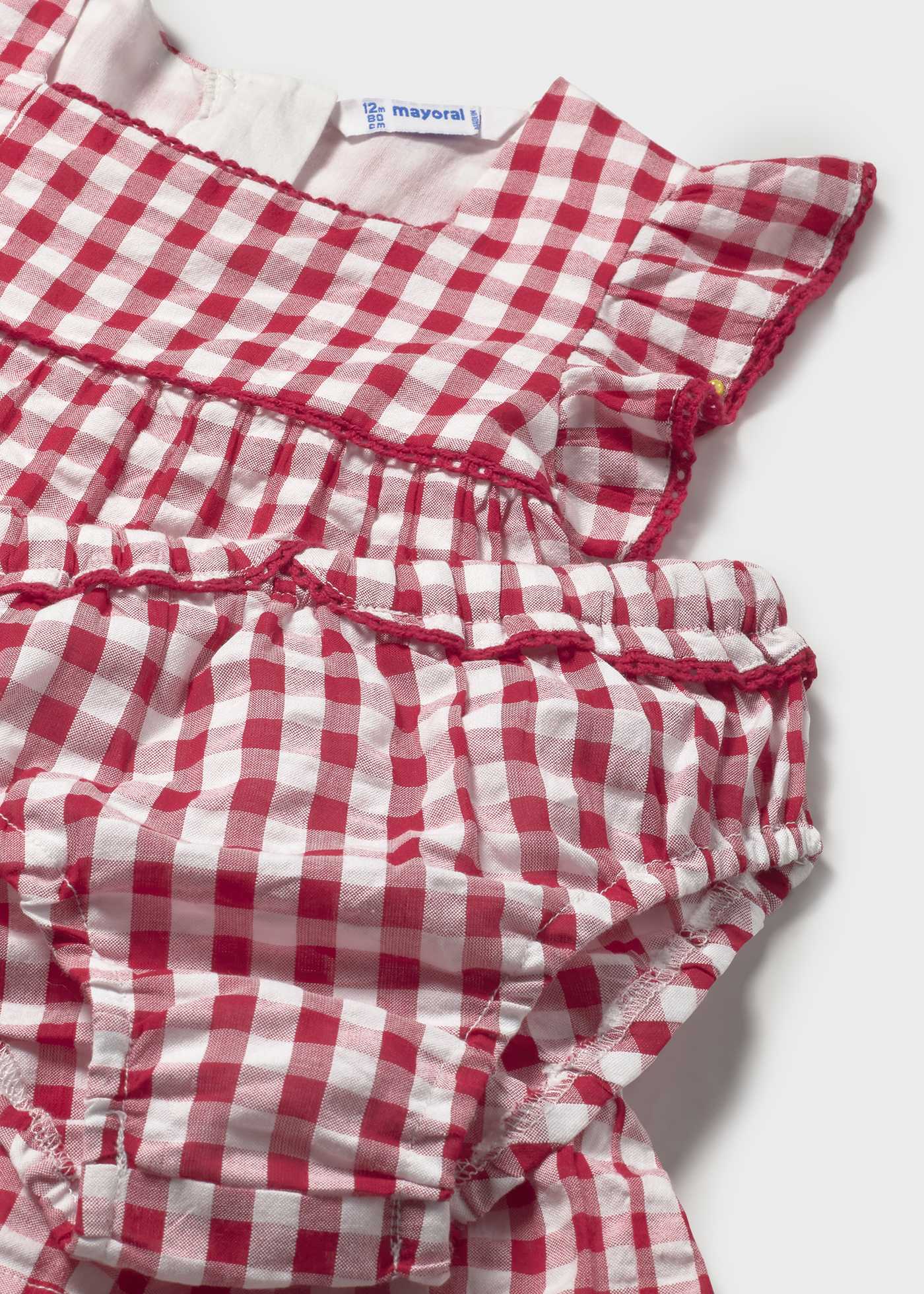 Vestito vichy neonata