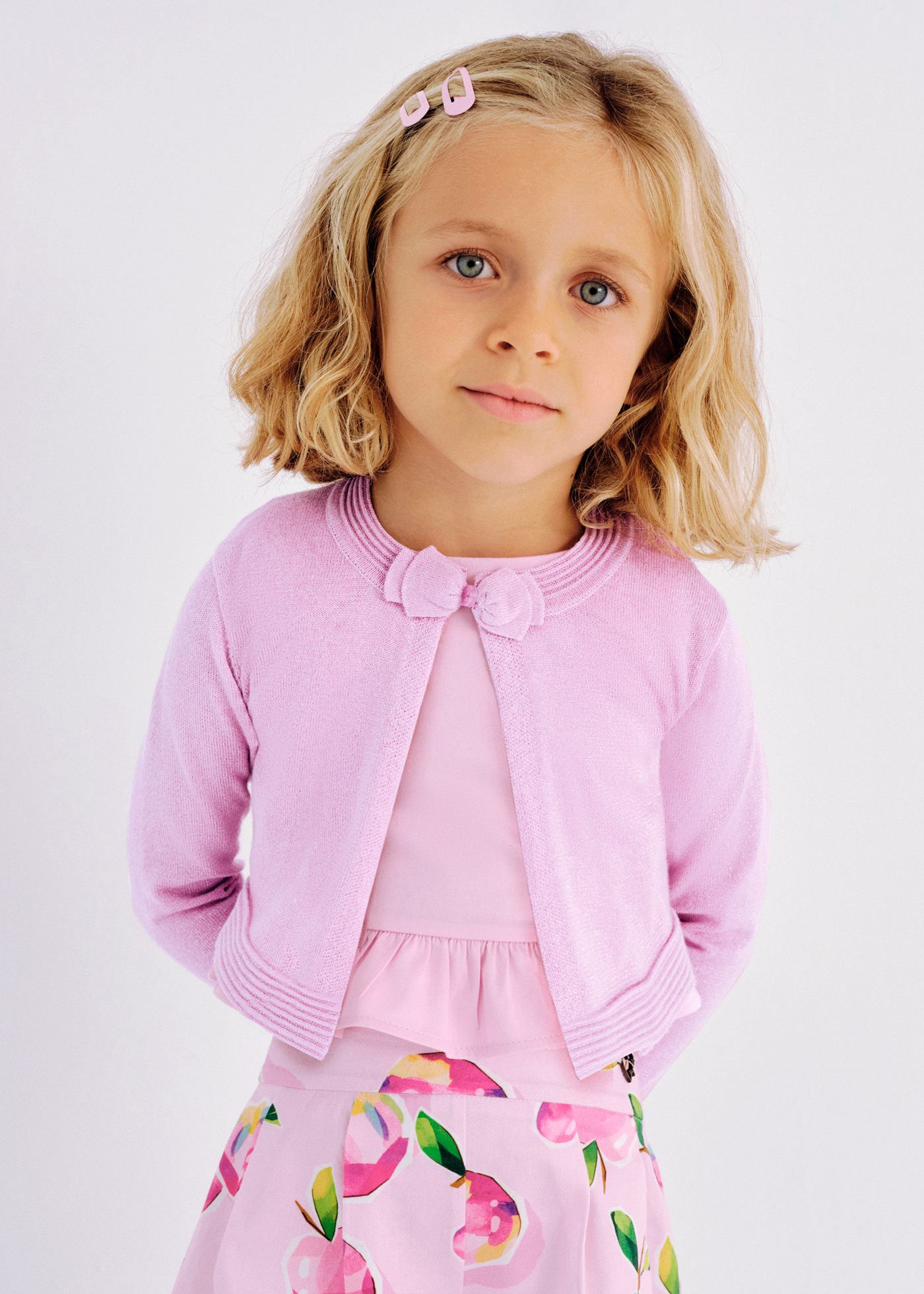 Cardigan basic tricot fetita