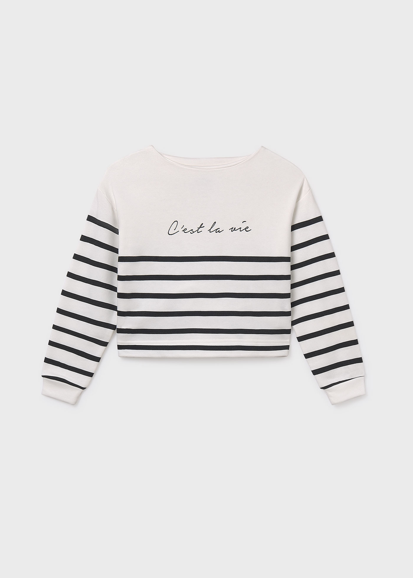 Girl striped sweatshirt