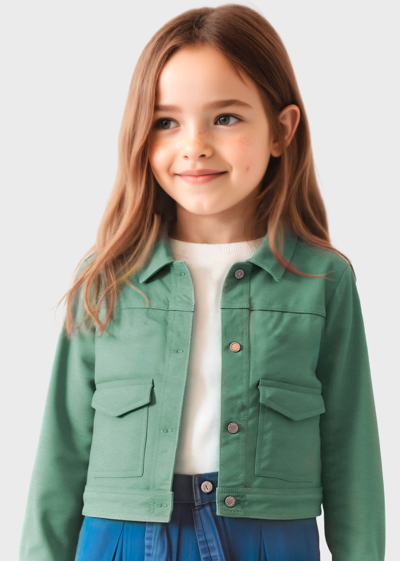 Giubbotto twill bambina