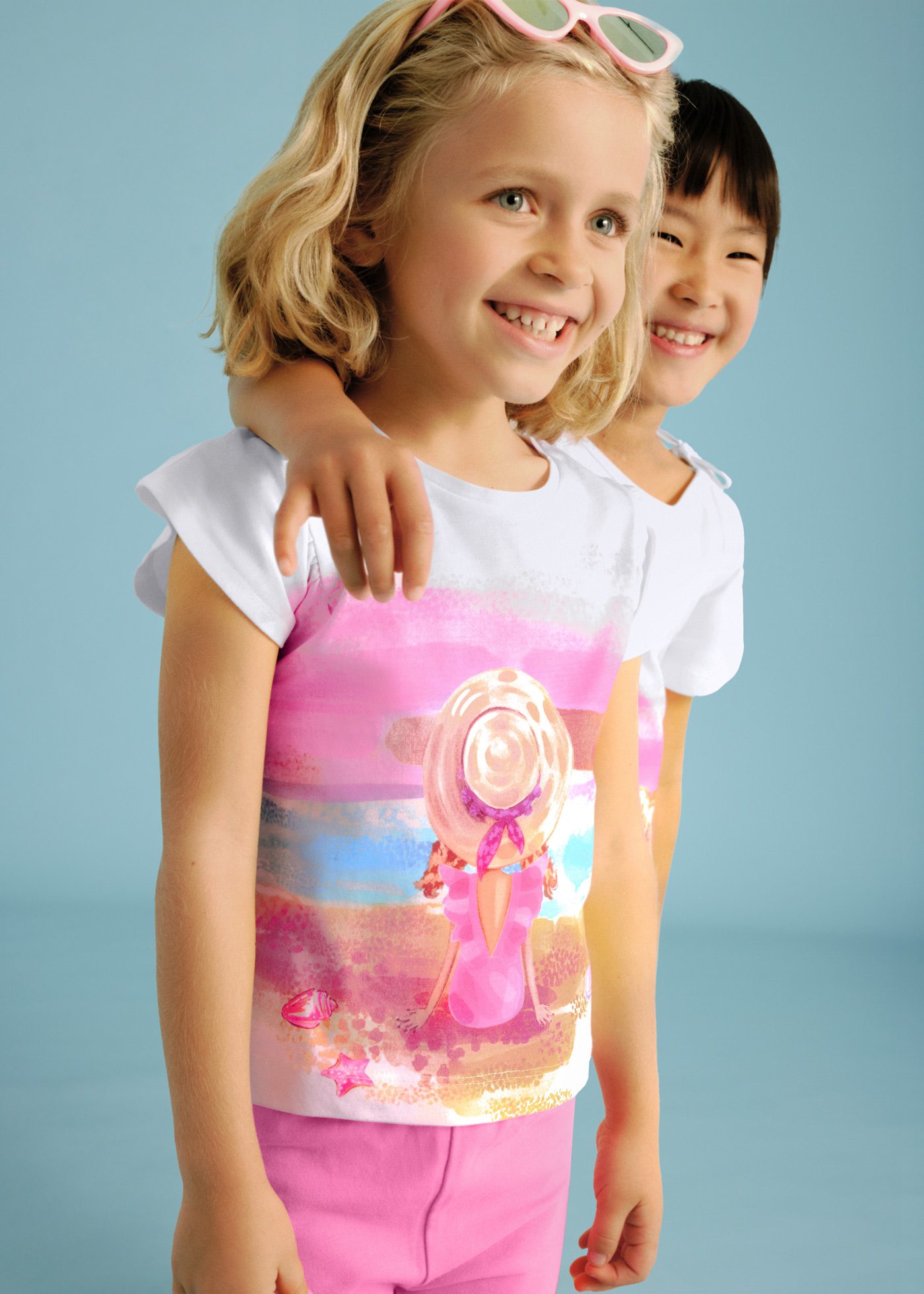 Conjunto leggings pirata e t-shirt menina
