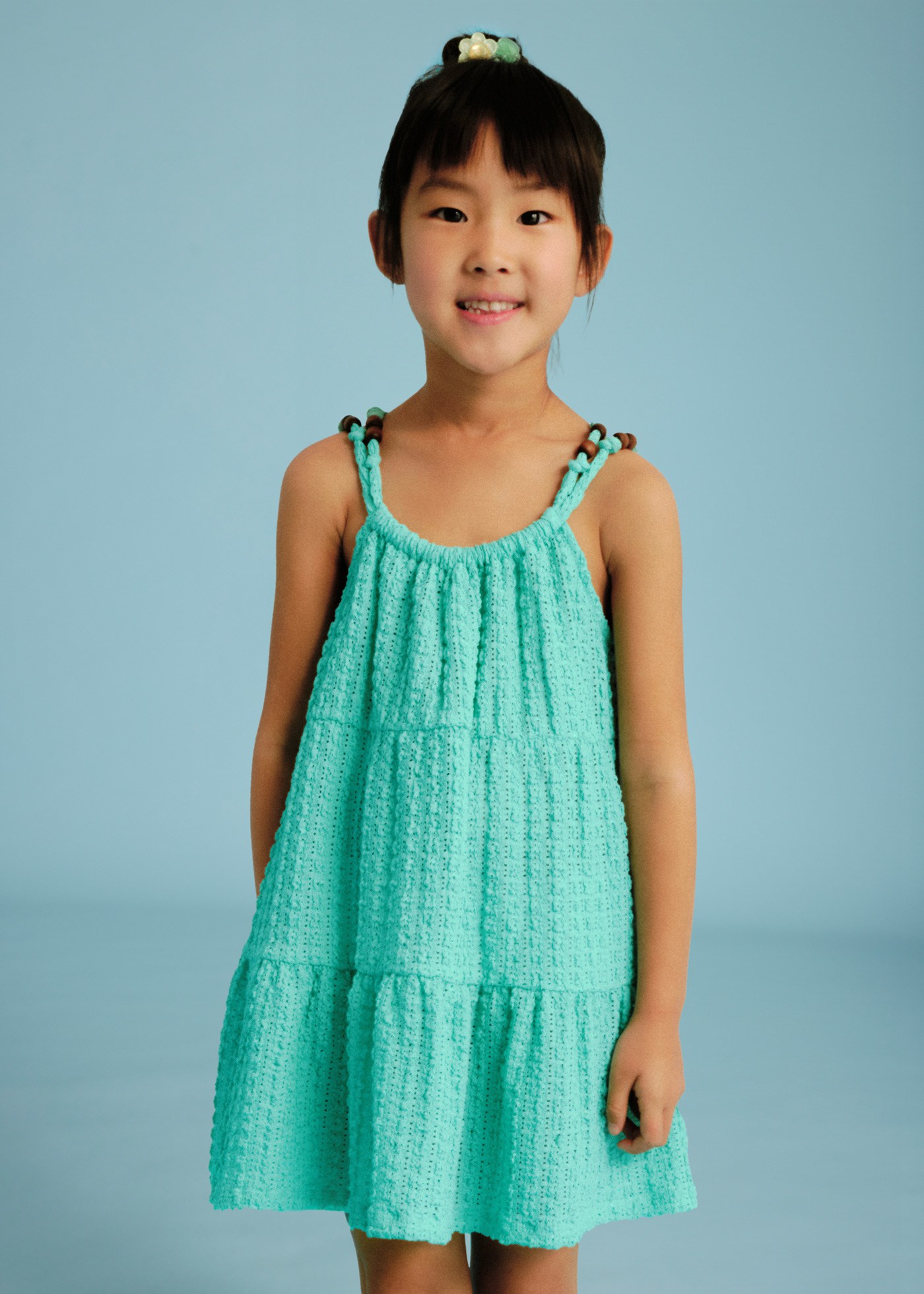 Vestito traforato bambina