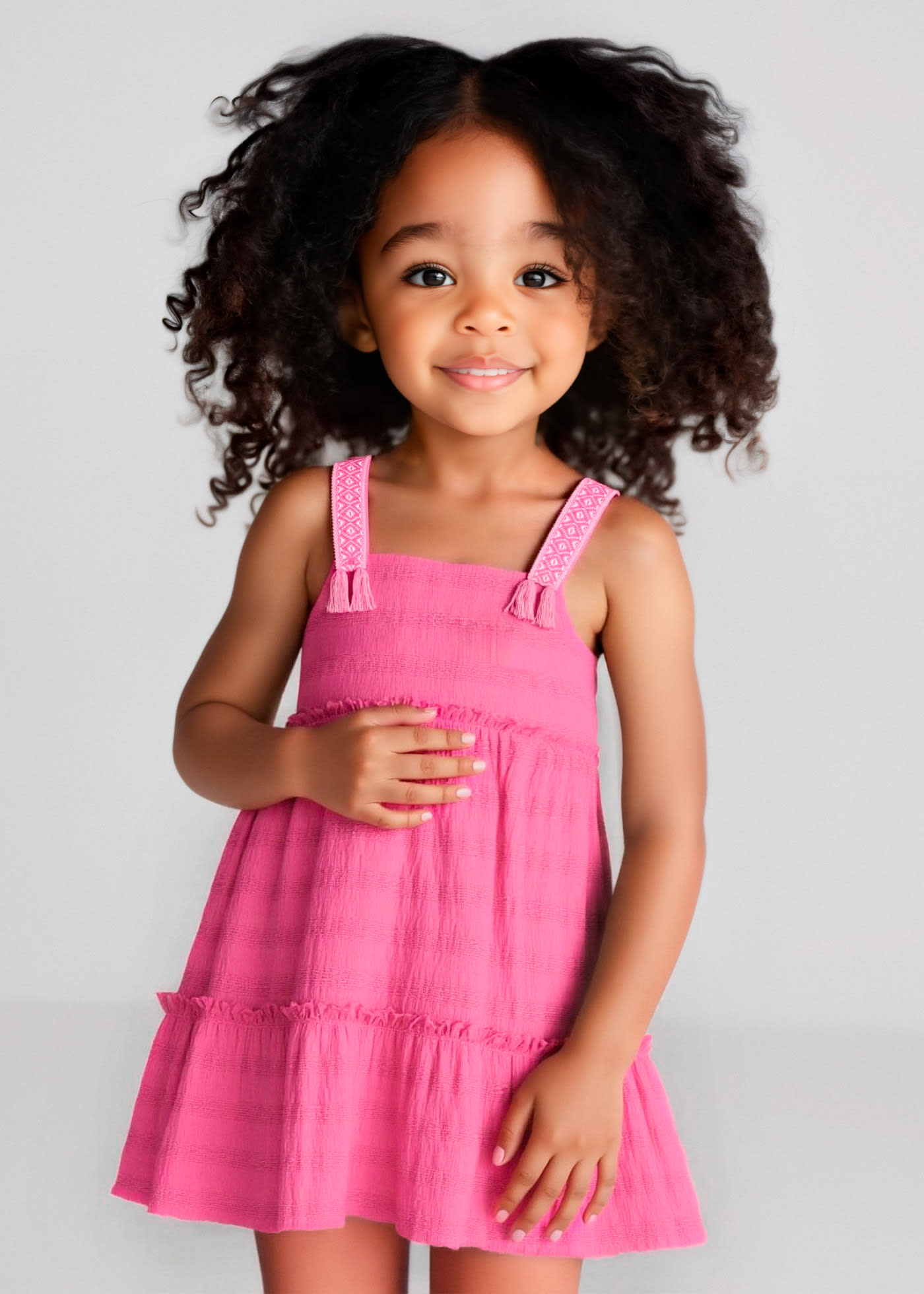 Vestido alças fantasia menina