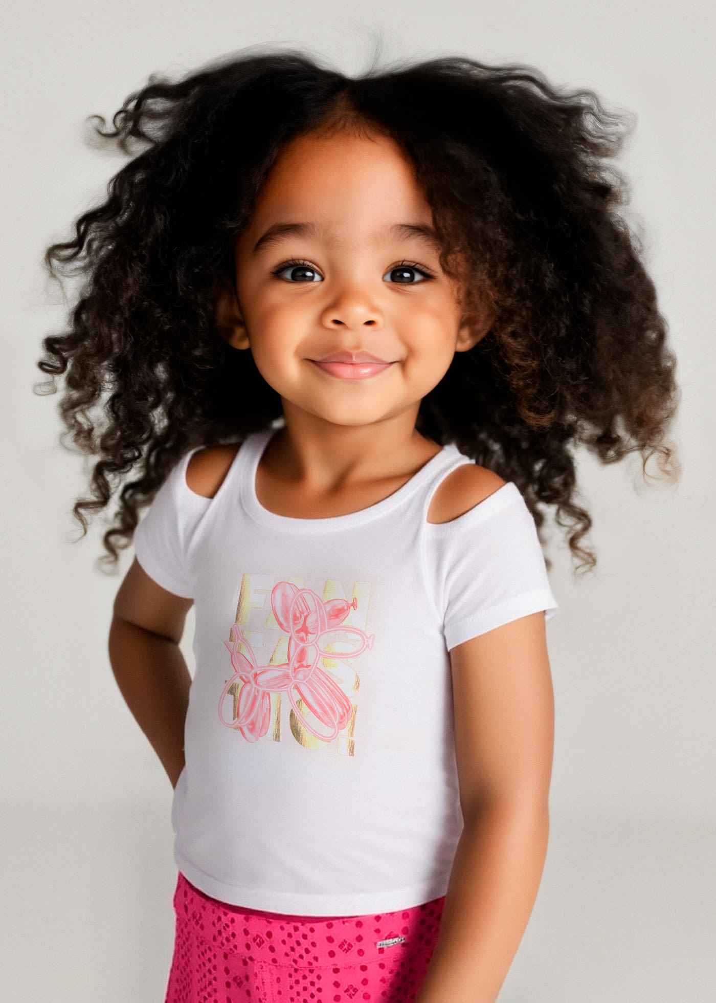 Tricou cu deschidere balon fetita