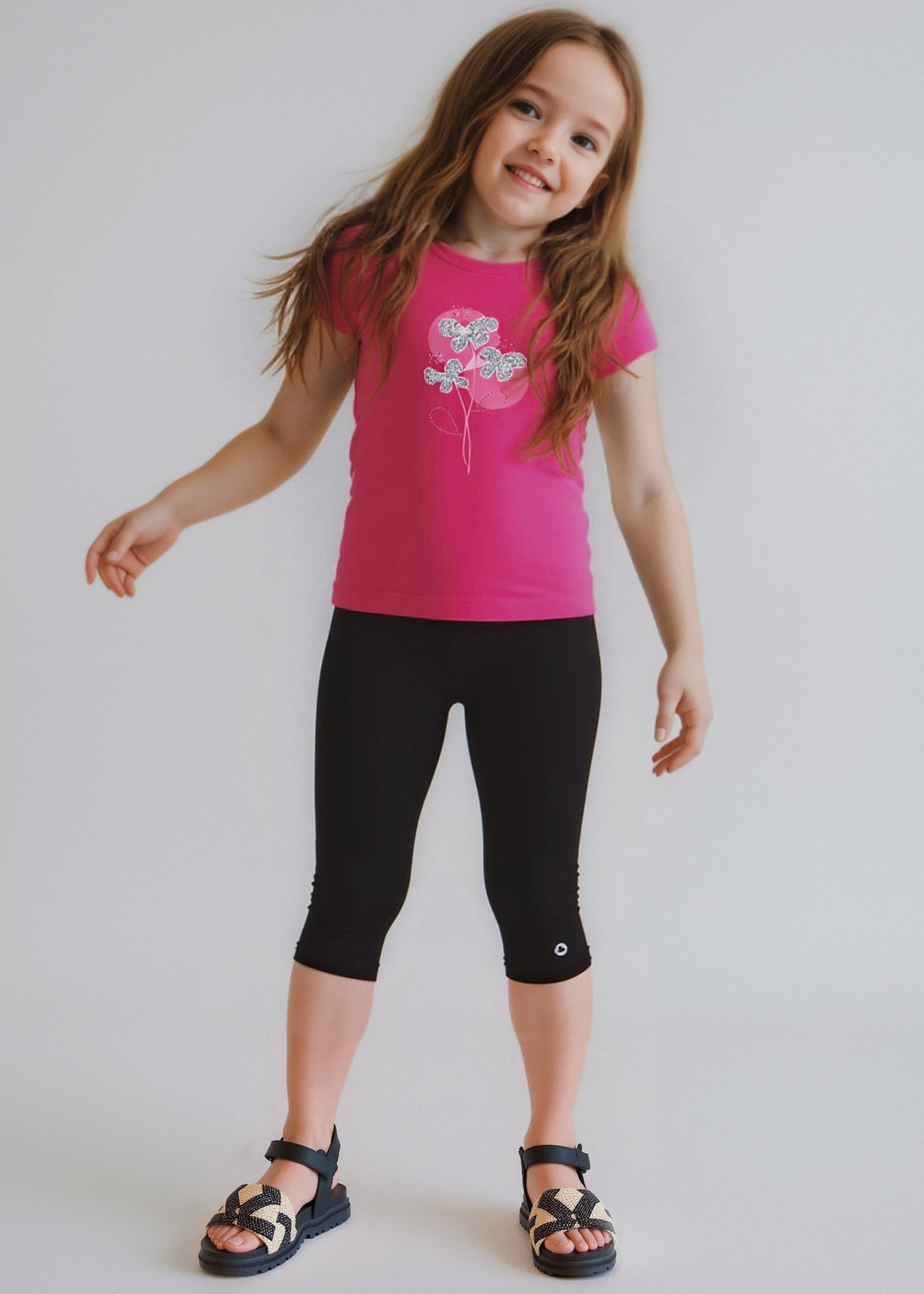 Legginsy basic dla dziewczynki