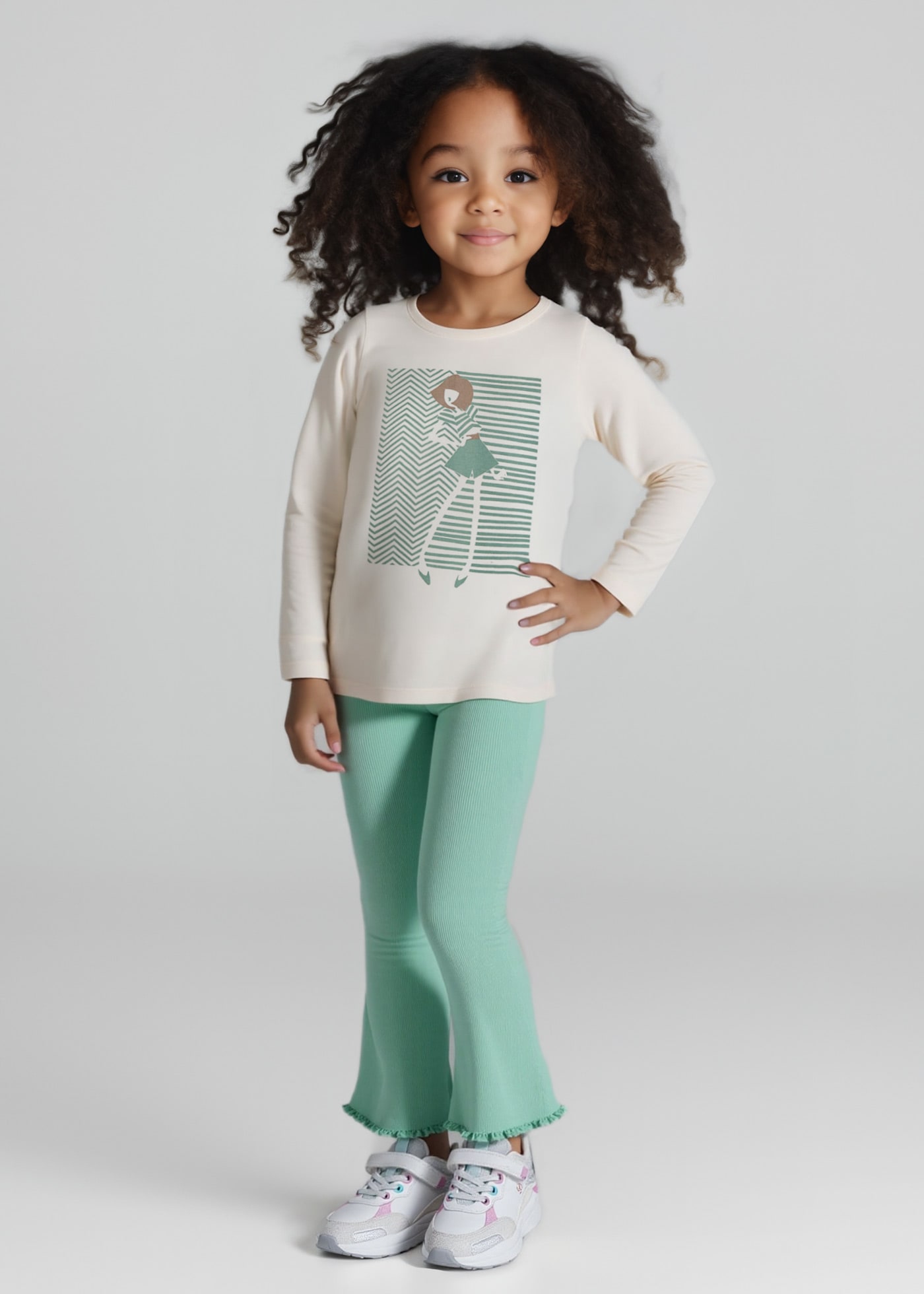 Leggings flared menina