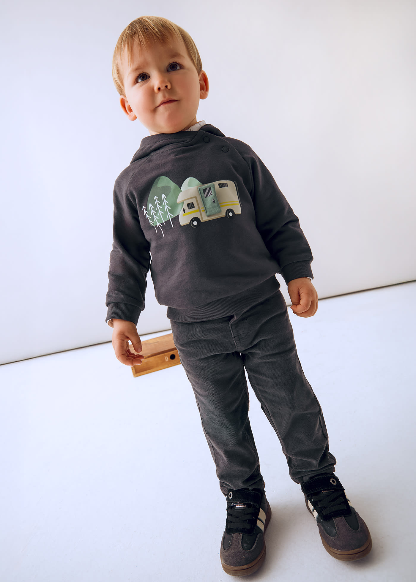 Babys basic straight-leg corduroy trousers