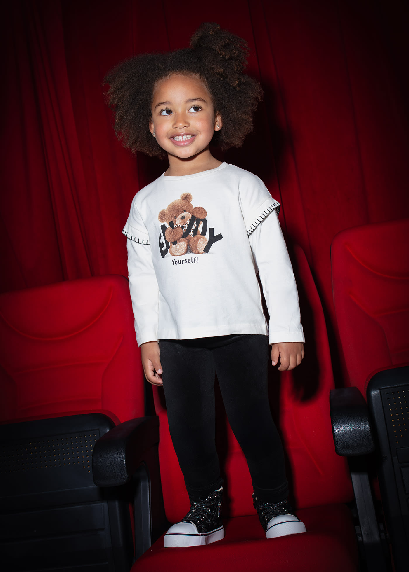 Leggings basic samtig Mädchen