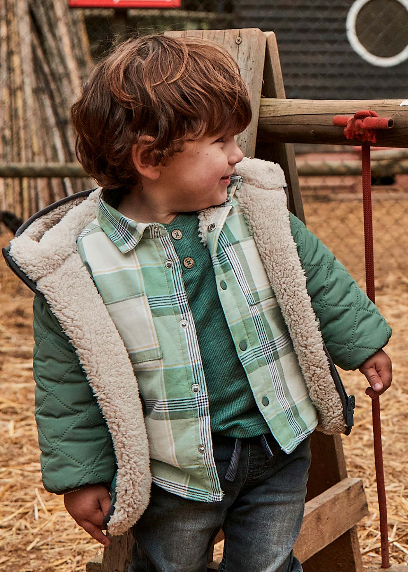 Baby check overshirt