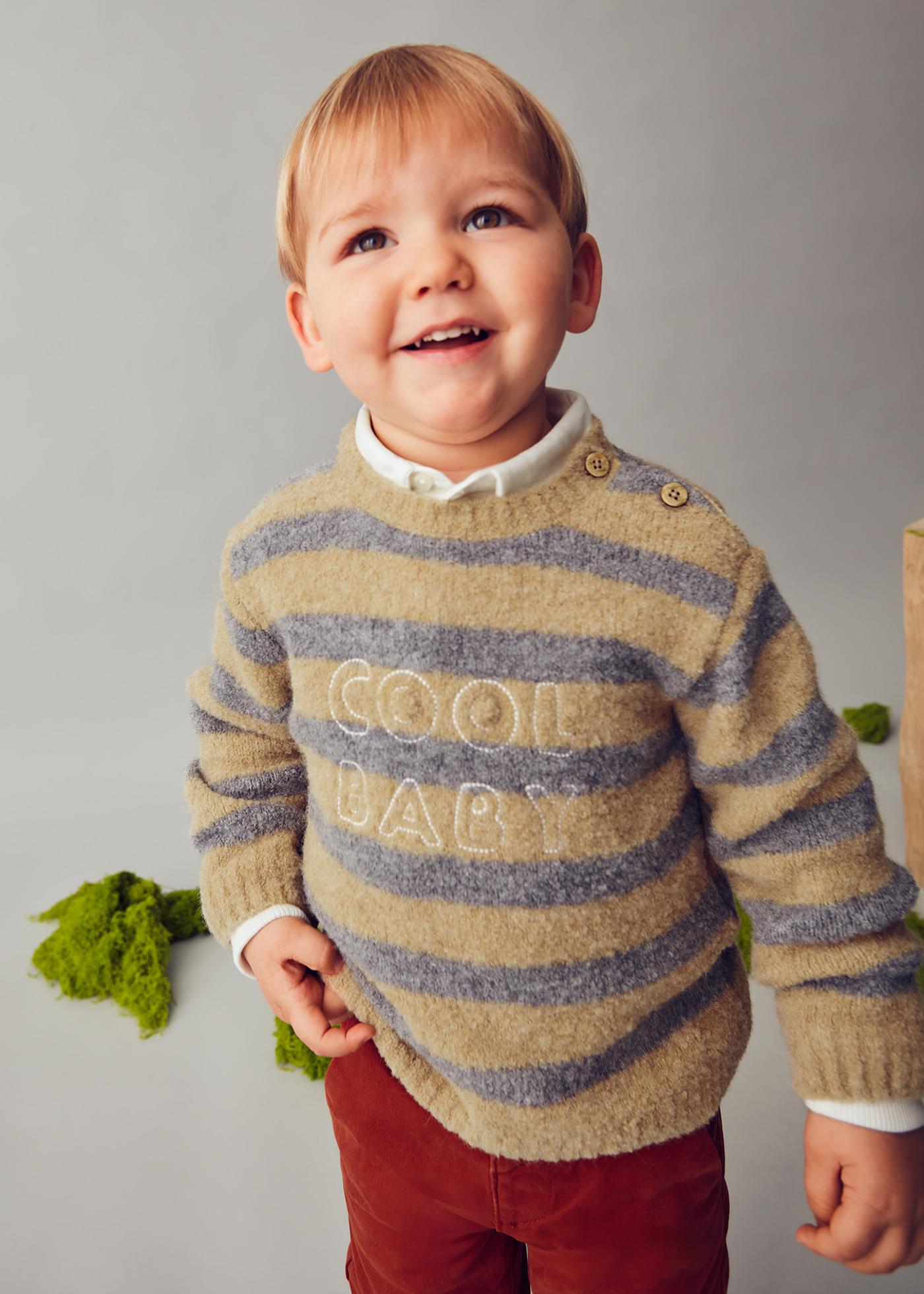 Sweter w pasy dla niemowlęcia