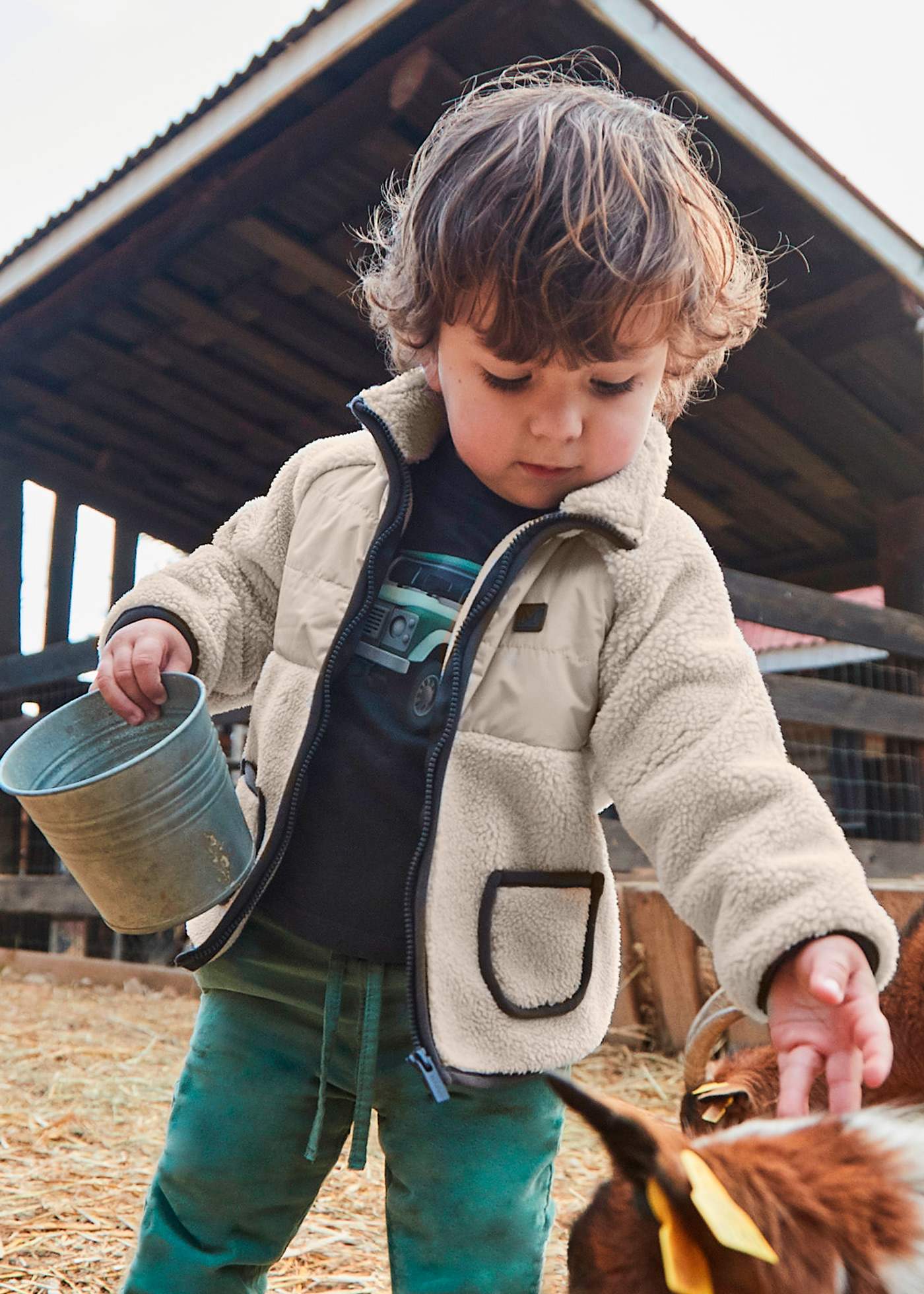 Sweat zippé en polaire bébé