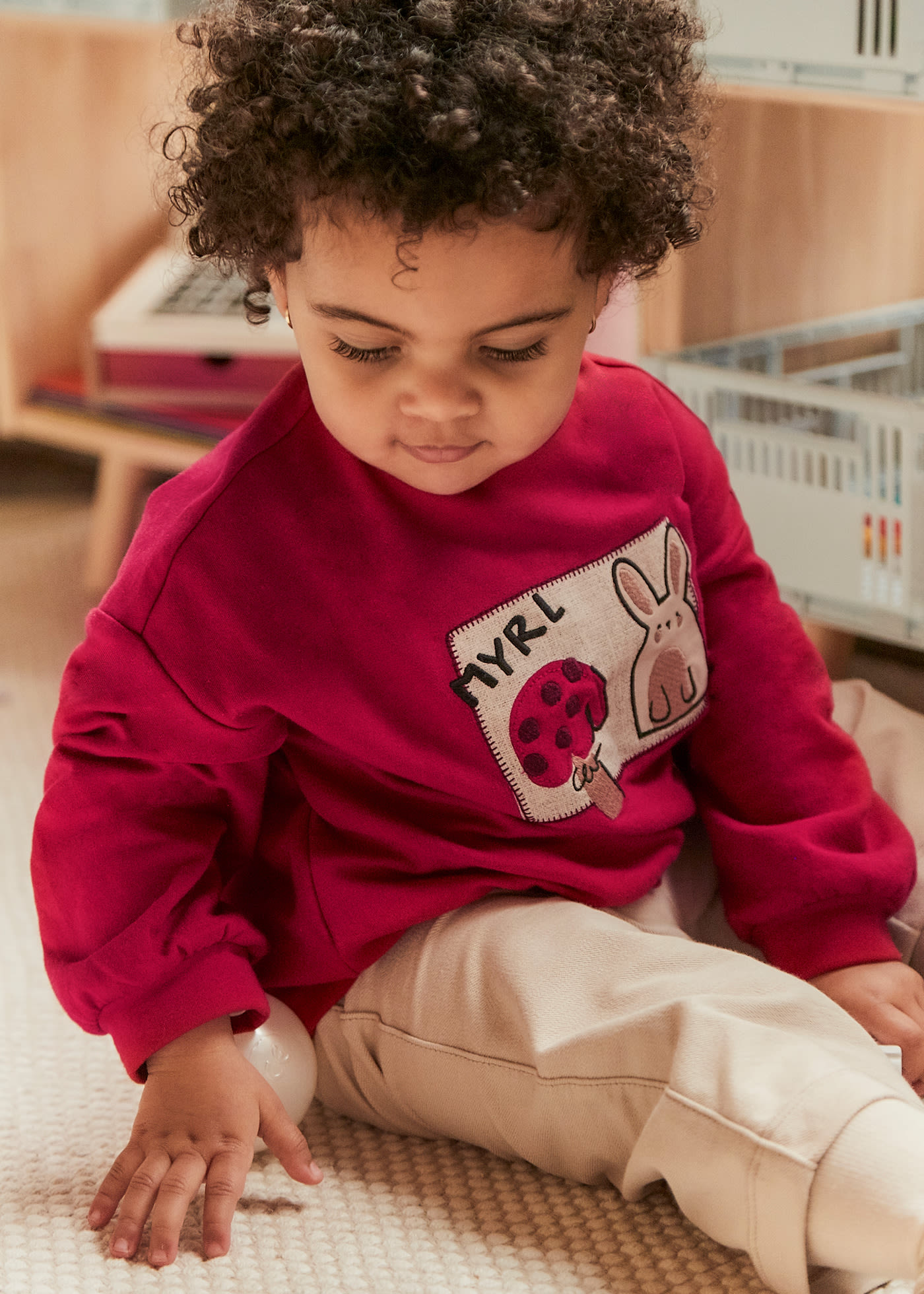Completo pantalone e maglione neonata