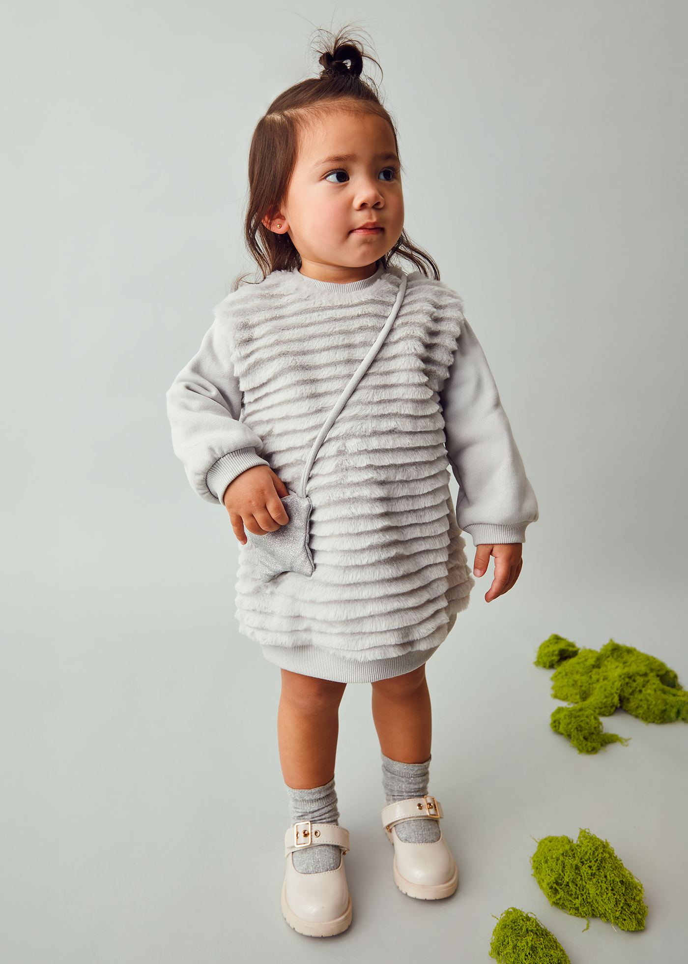 Baby dress with bag