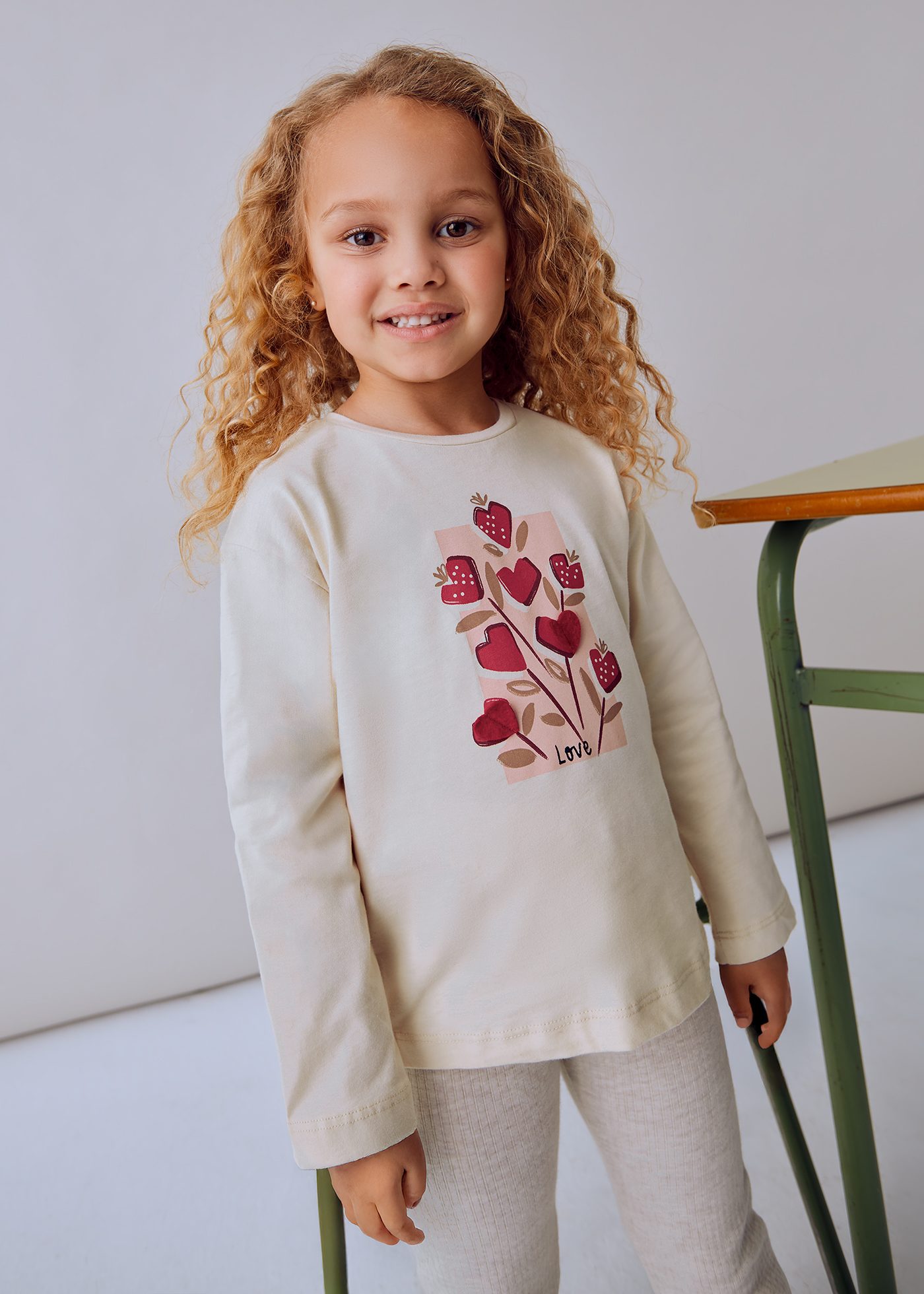 Girls long sleeved doll t-shirt