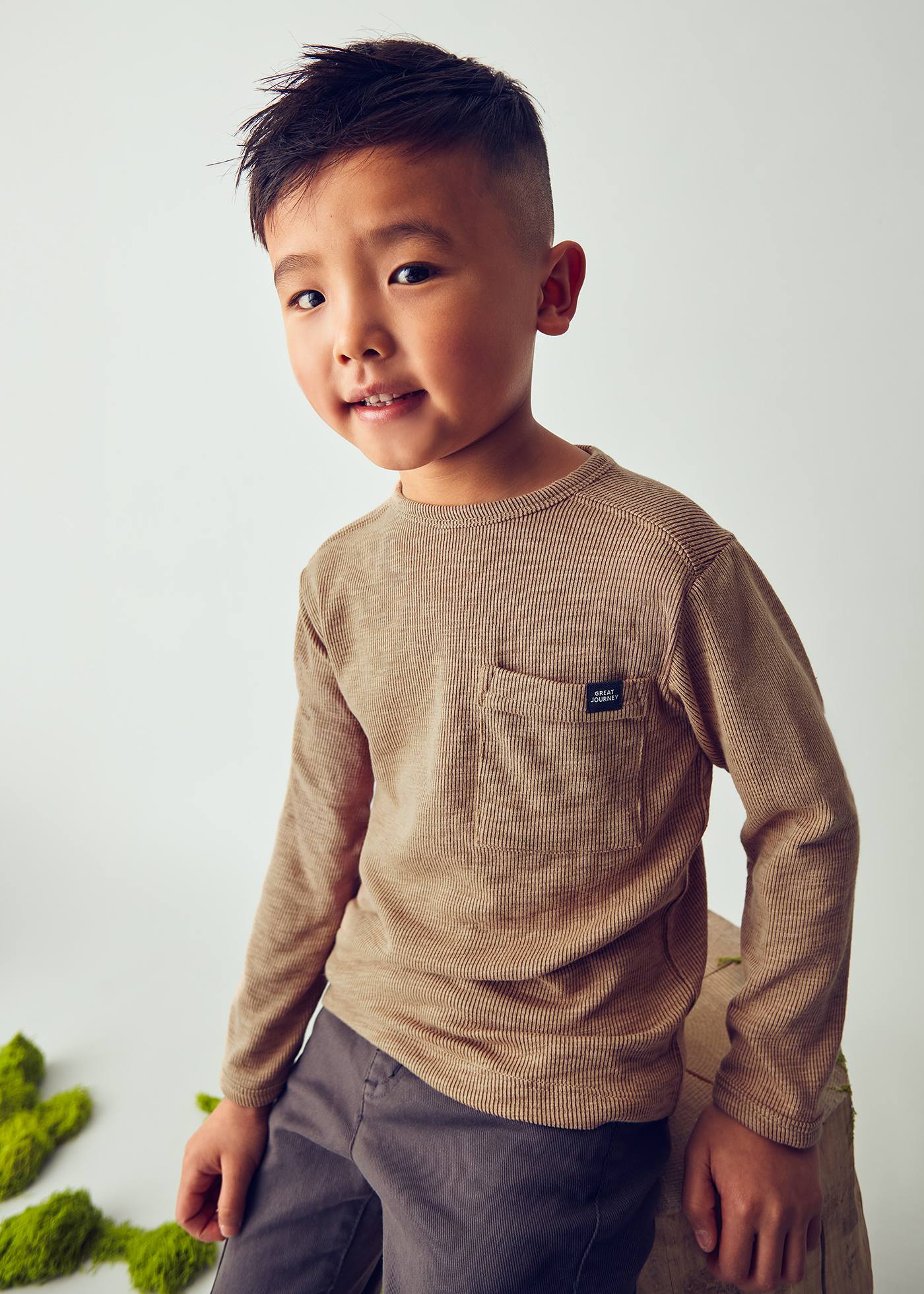 Boys plain long sleeved shirt