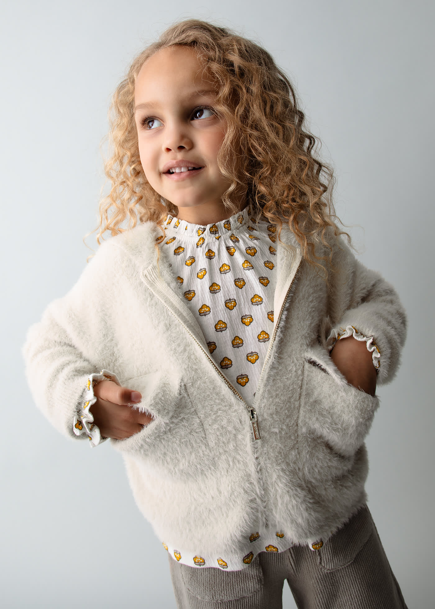 Girls zip-up hoody