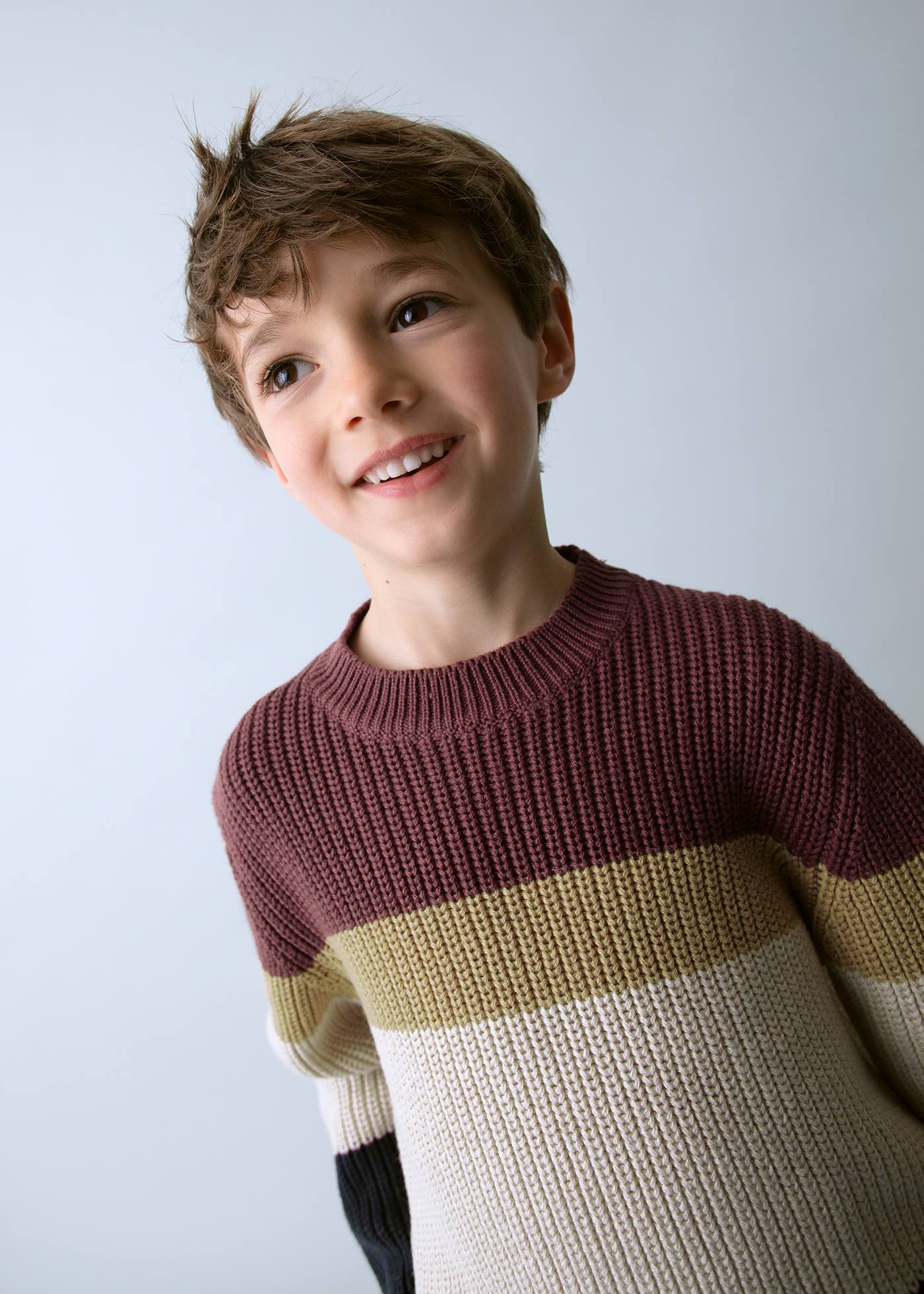 Pullover color block Jungen