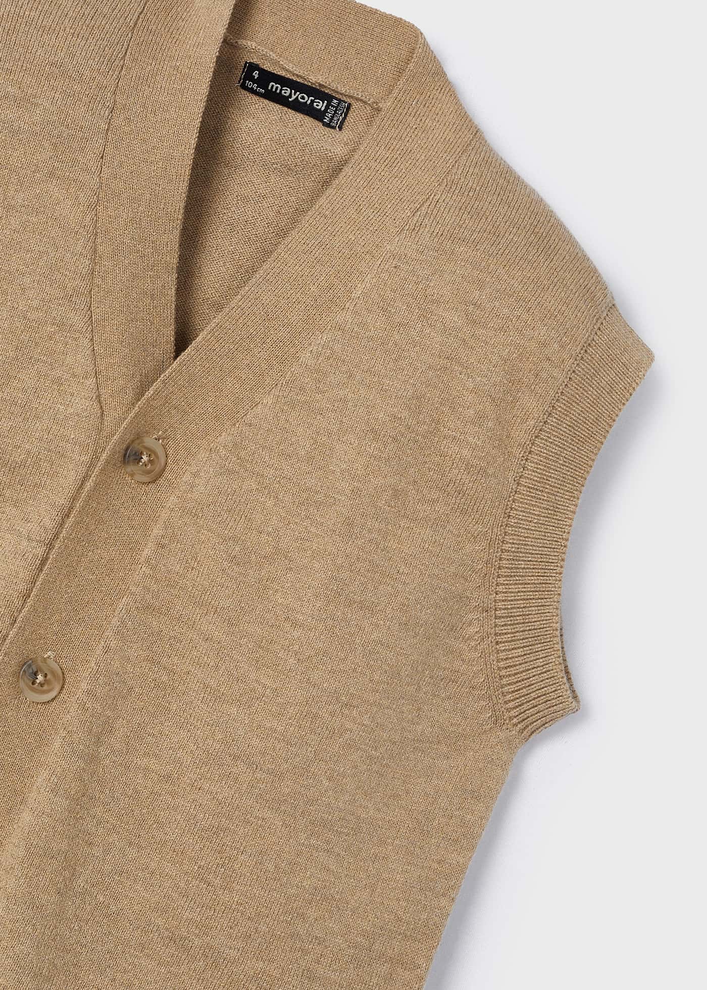 Colete tricot menino