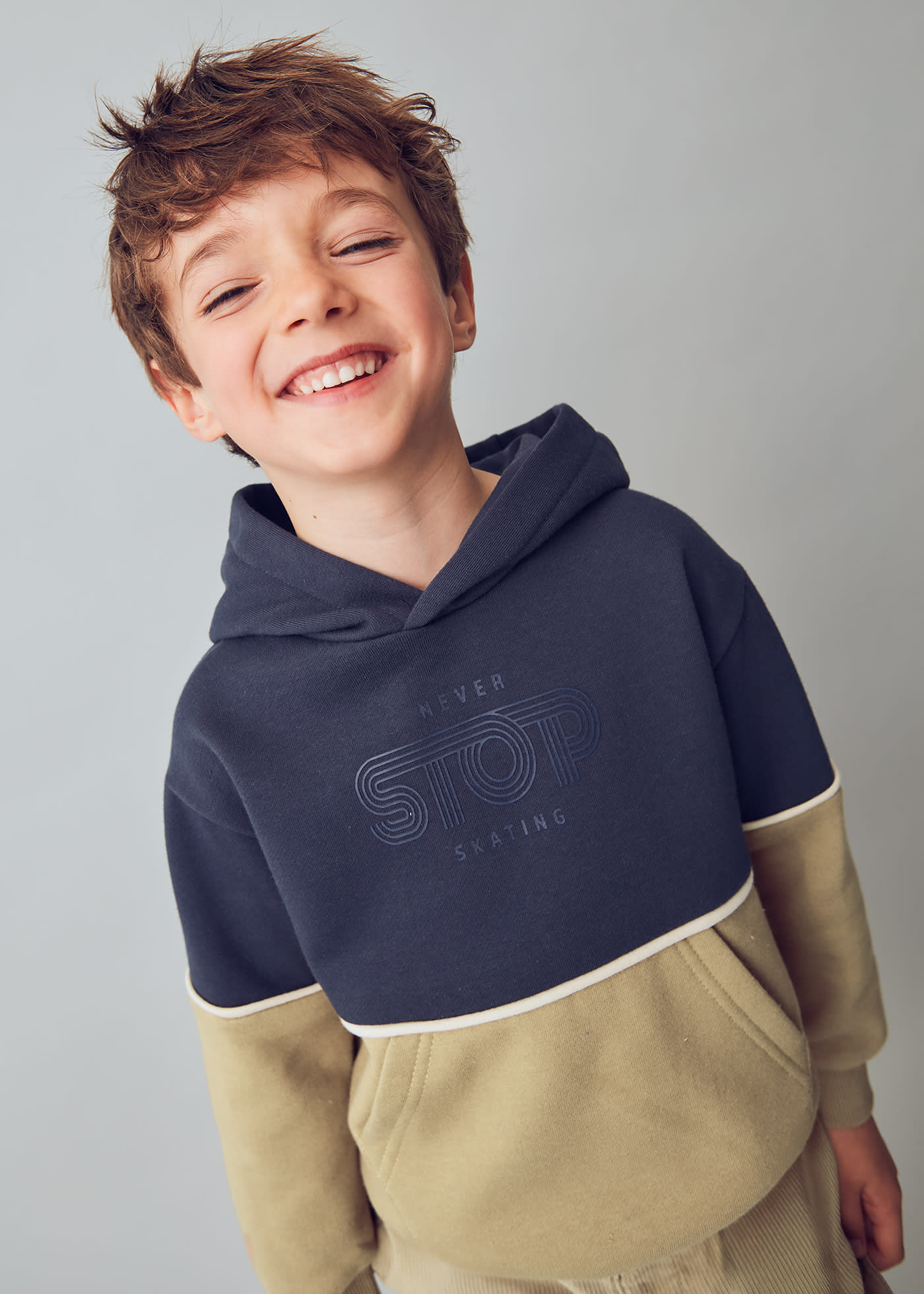 Boys contrast hoody