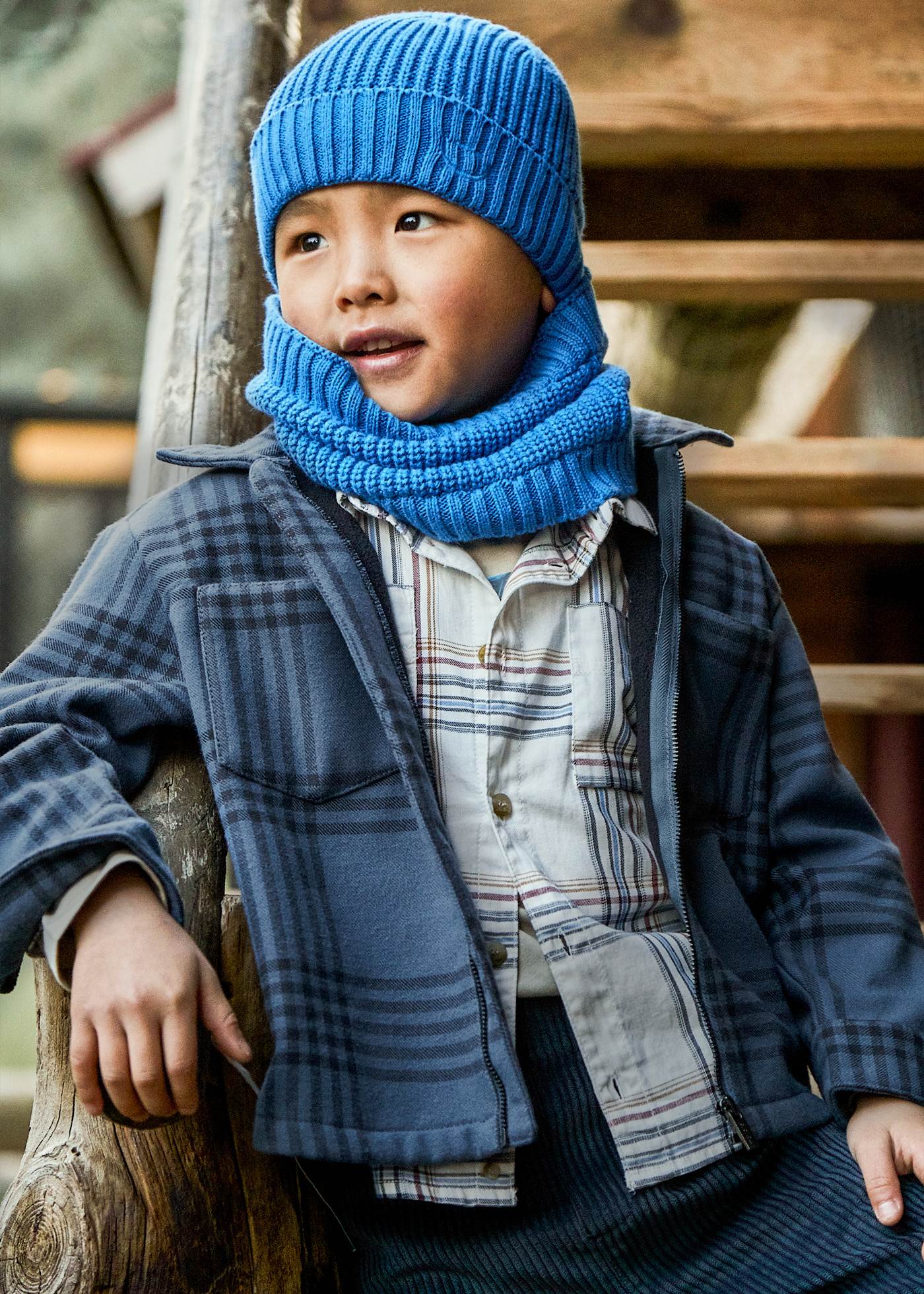 Boys check jacket
