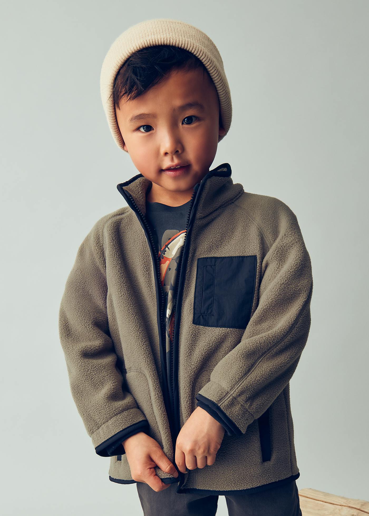 Sudadera cremallera polar niño