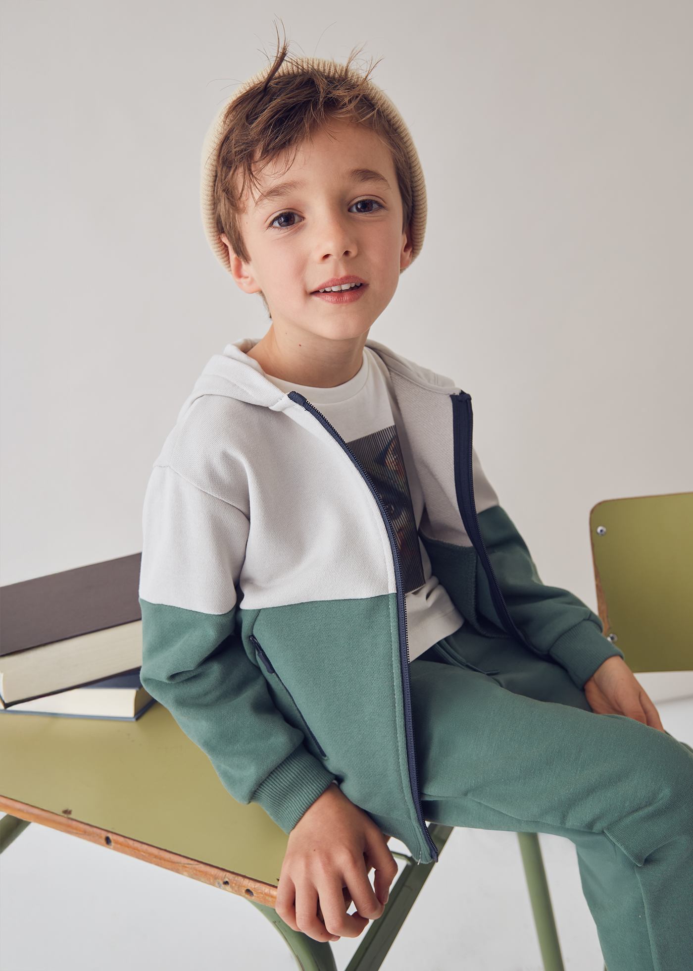 Bluza łączona dla chłopca