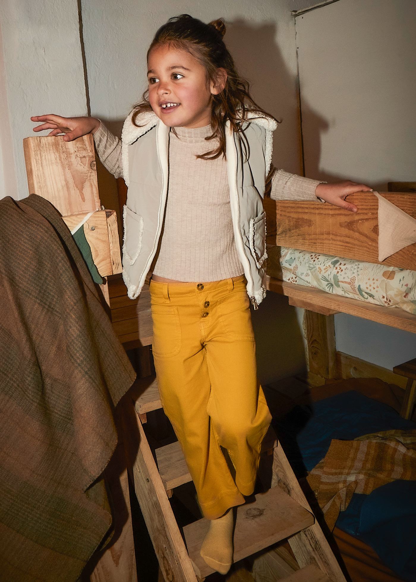 Girls twill trousers