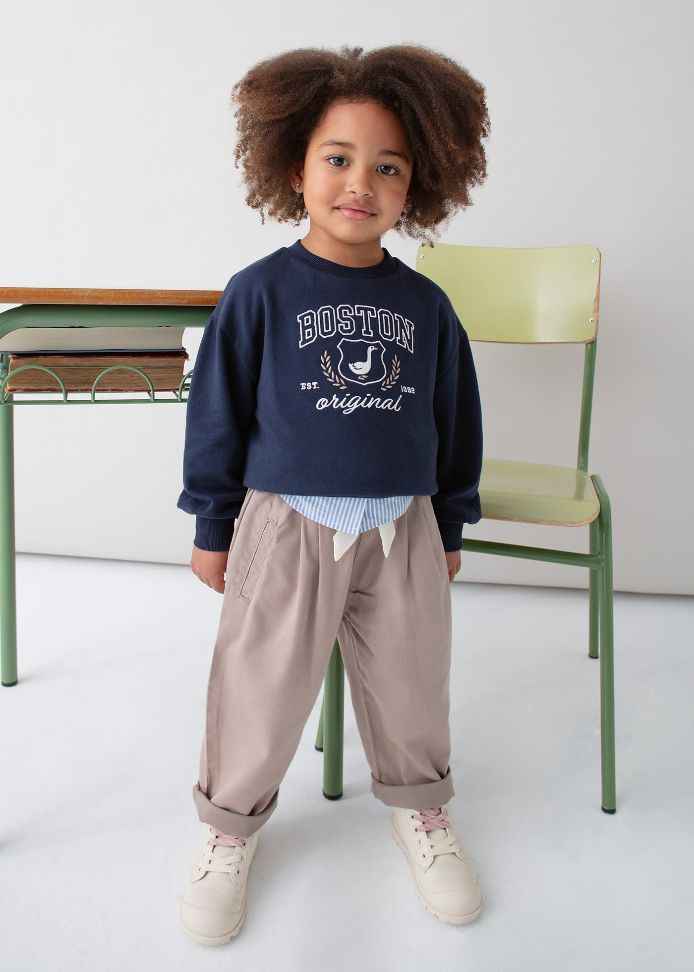 Girls trousers with bow